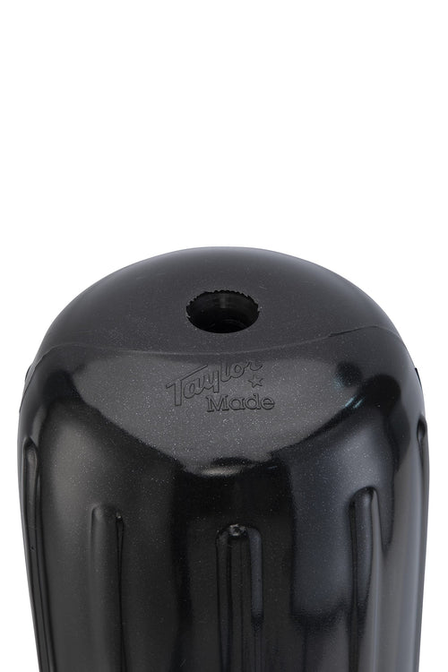 Big B Inflatable Vinyl Boat Fender Taylor Made Products with Center Rope Tube 8 inch x 20 inch, Black