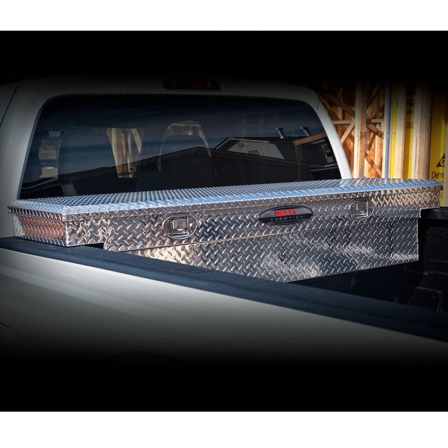 Crescent Gear-Lock™ JOBOX Black Aluminum Low-Profile Single Lid Fullsize Crossover Truck Box - 1-351002