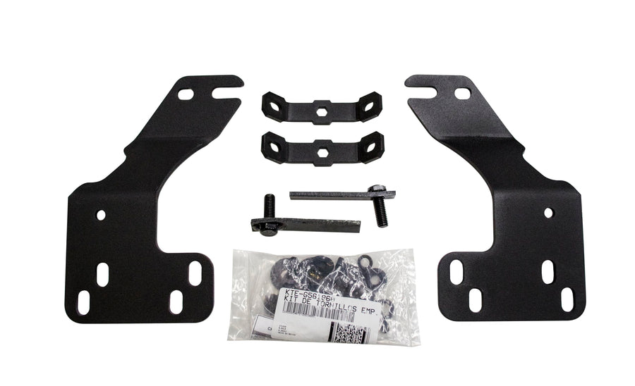 Go Rhino Mounting Bracket Kit for RC4 Bull Bar or RC3 Skid Plate | 561860TK | Textured Black | Fits 2014-2015 Chevrolet Silverado 1500 (Excludes Driver Alert Package and New Body Style Trucks)