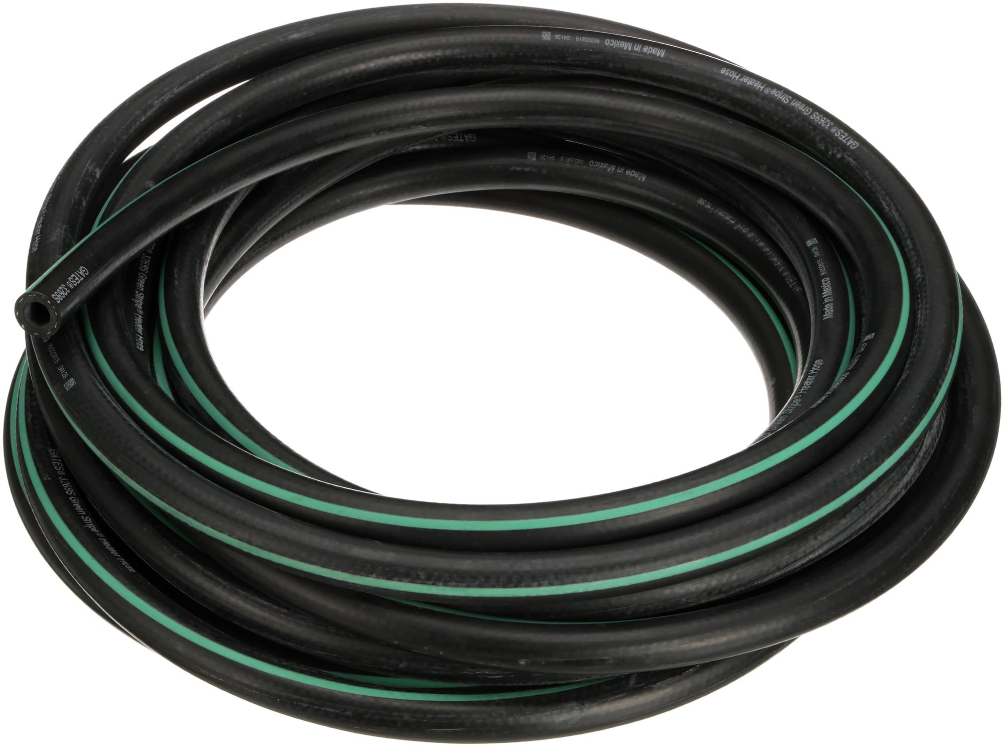 Heavy-Duty Green Stripe Straight Heater Hose