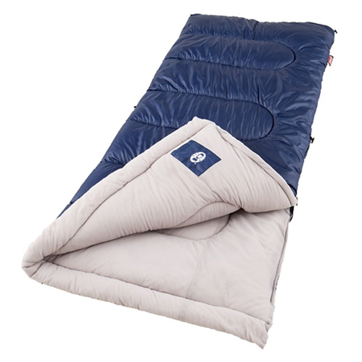 Coleman 20/30°F Brazos Adult Cool-Weather Sleeping Bag with No-Snag Zipper & Stuff Sack, Machine Washable