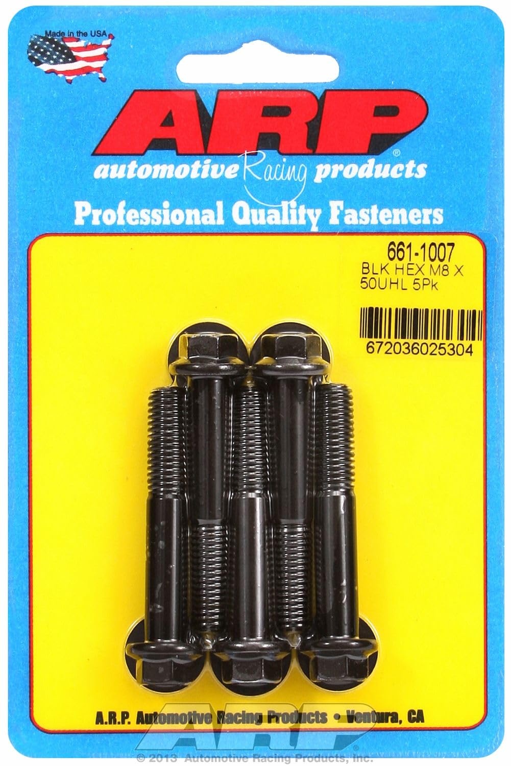 6pt Bolt Kit ARP 8mm x 1.25 x 50mm (5pk)