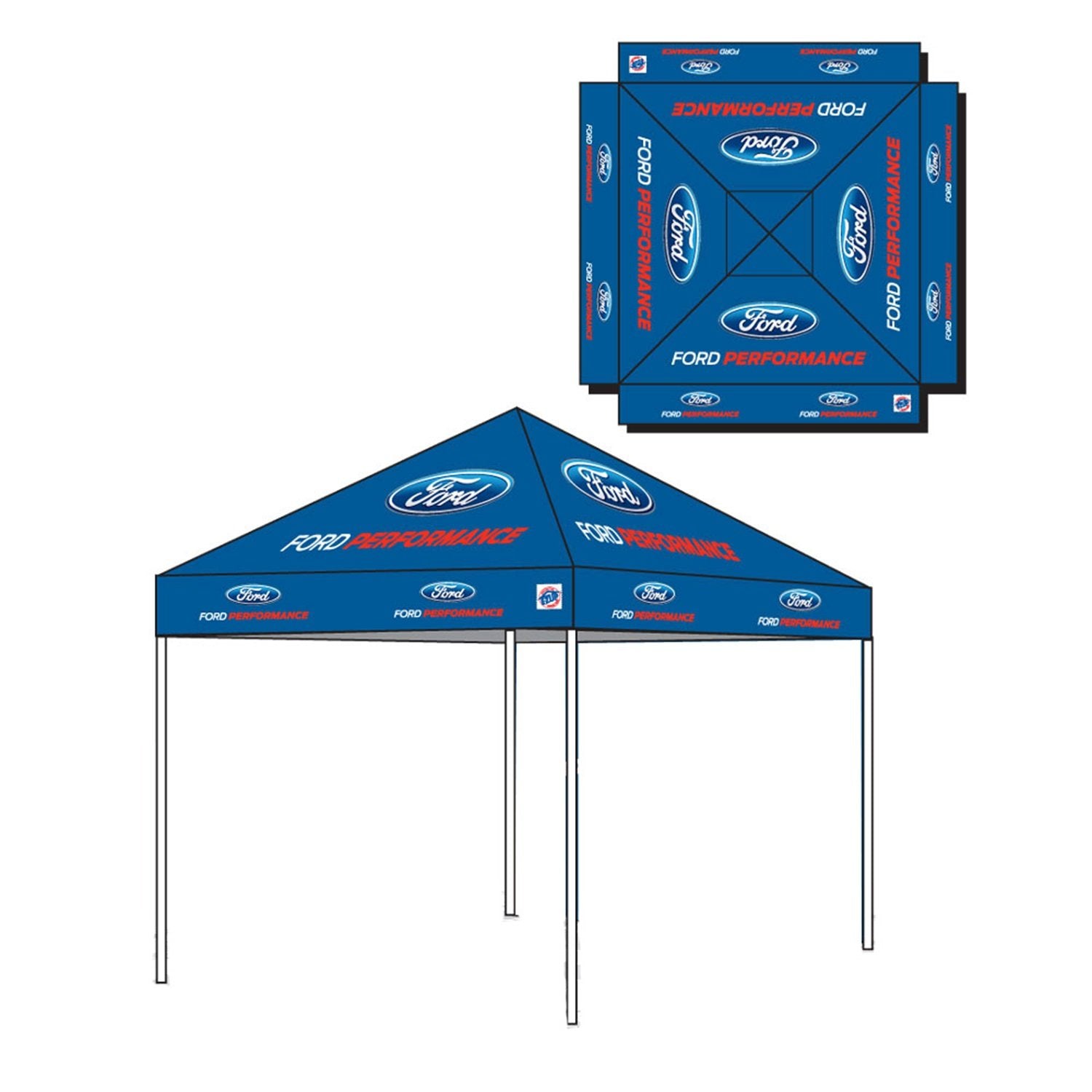 FORD PERFORMANCE 10'X10' EZ-UP TENT Ford Racing M-1827-T10A
