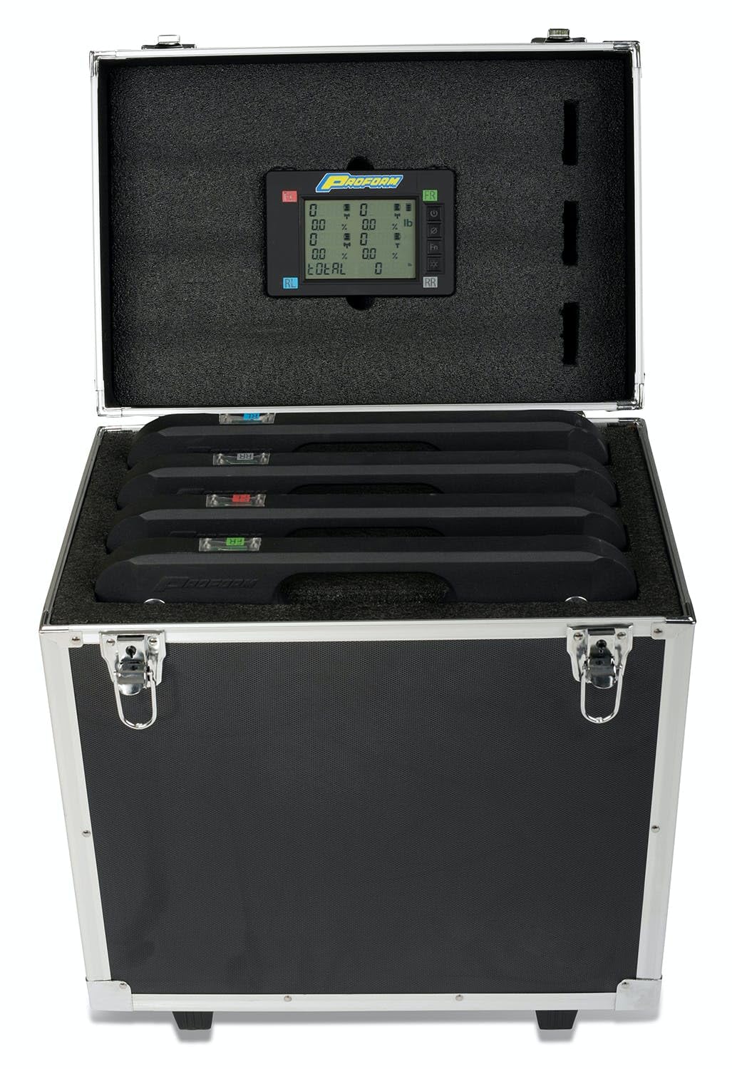 ProForm Slim Vehicle Scale, Electric, 15 in Square, 1750 Capacity Pad, Wireless, Case/Controller/Pads, Kit (TCI67644)