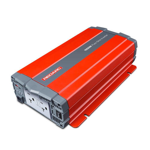 1000W REDARC Pure Sine Wave Inverter, 12V DC to 110 / 120V AC Power Converter, Portable Power Inverter, Connects to Car Battery System, Adapter for Camper, RV, Truck, Off-Grid Camping