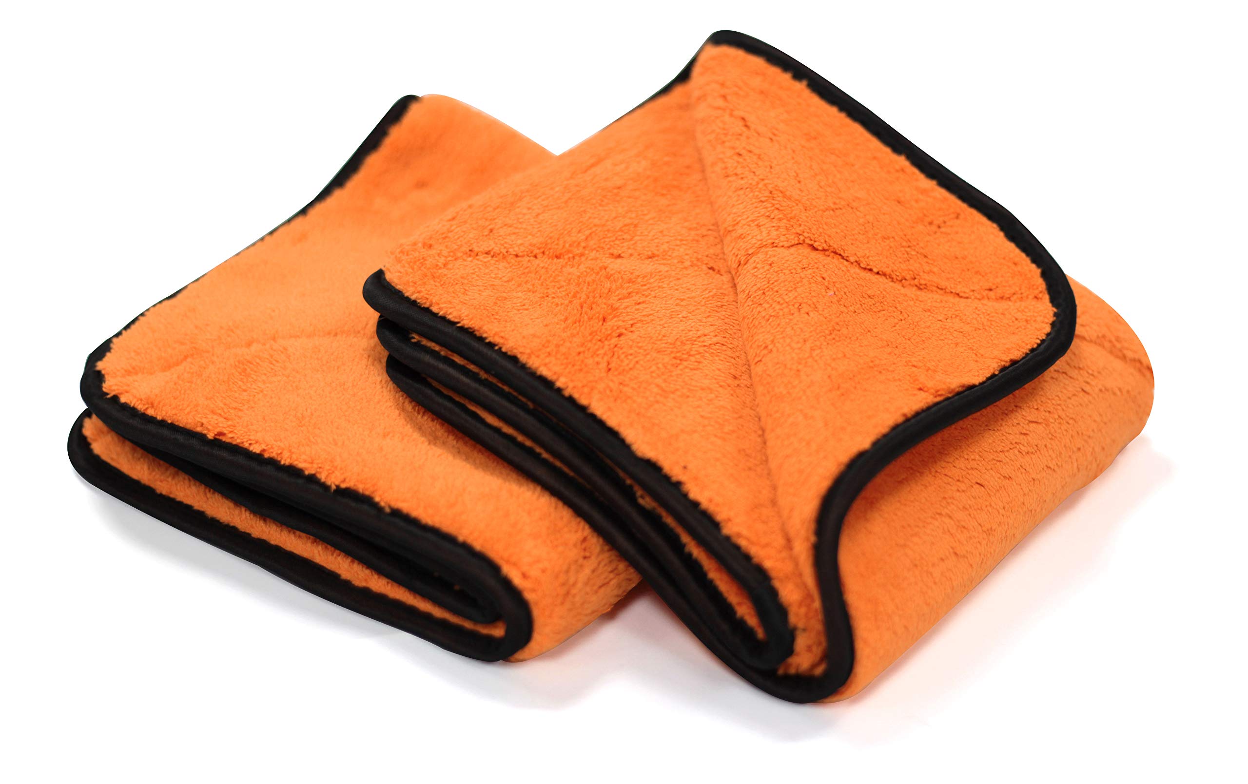 Ultimate Maxshine 16" x 16" Crazy Orange Microfiber Towel (1000GSM) – Ultra-Plush, High-Absorbency Drying Cloth – Scratch-Free for Car Detailing, Cleaning & Polishing