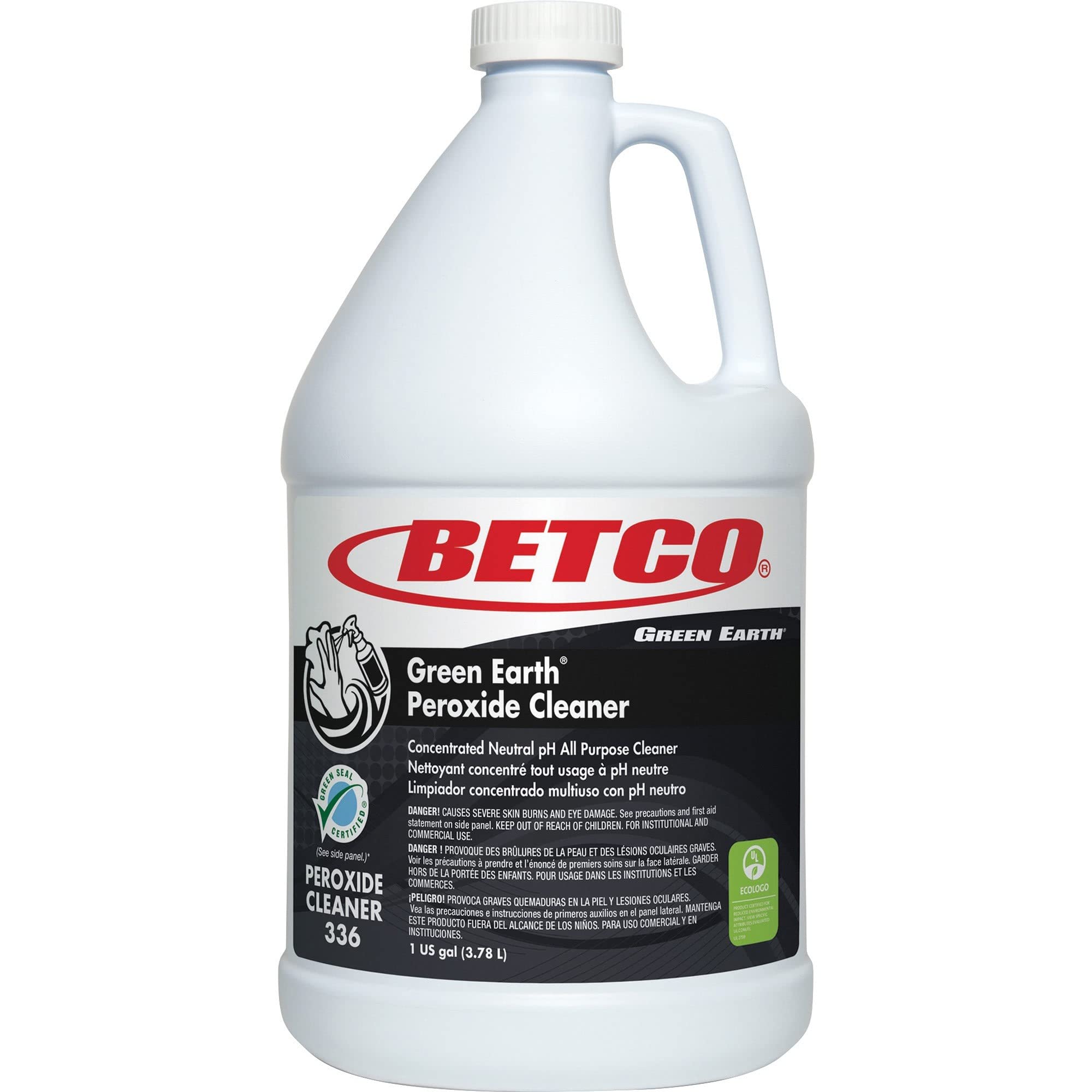 Green Earth Peroxide Cleaner, Betco BET3360400EA, 1 Each, Clear (3360400EA)