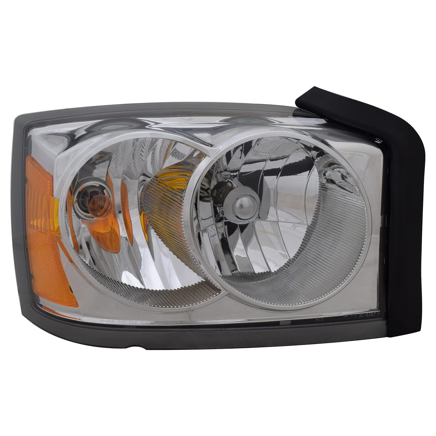 Right TYC Headlight Assembly Compatible with 2006-2007 Dodge Dakota