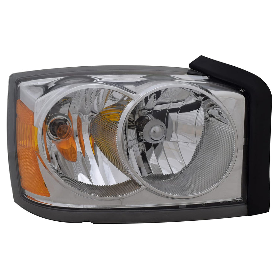 Right TYC Headlight Assembly Compatible with 2006-2007 Dodge Dakota