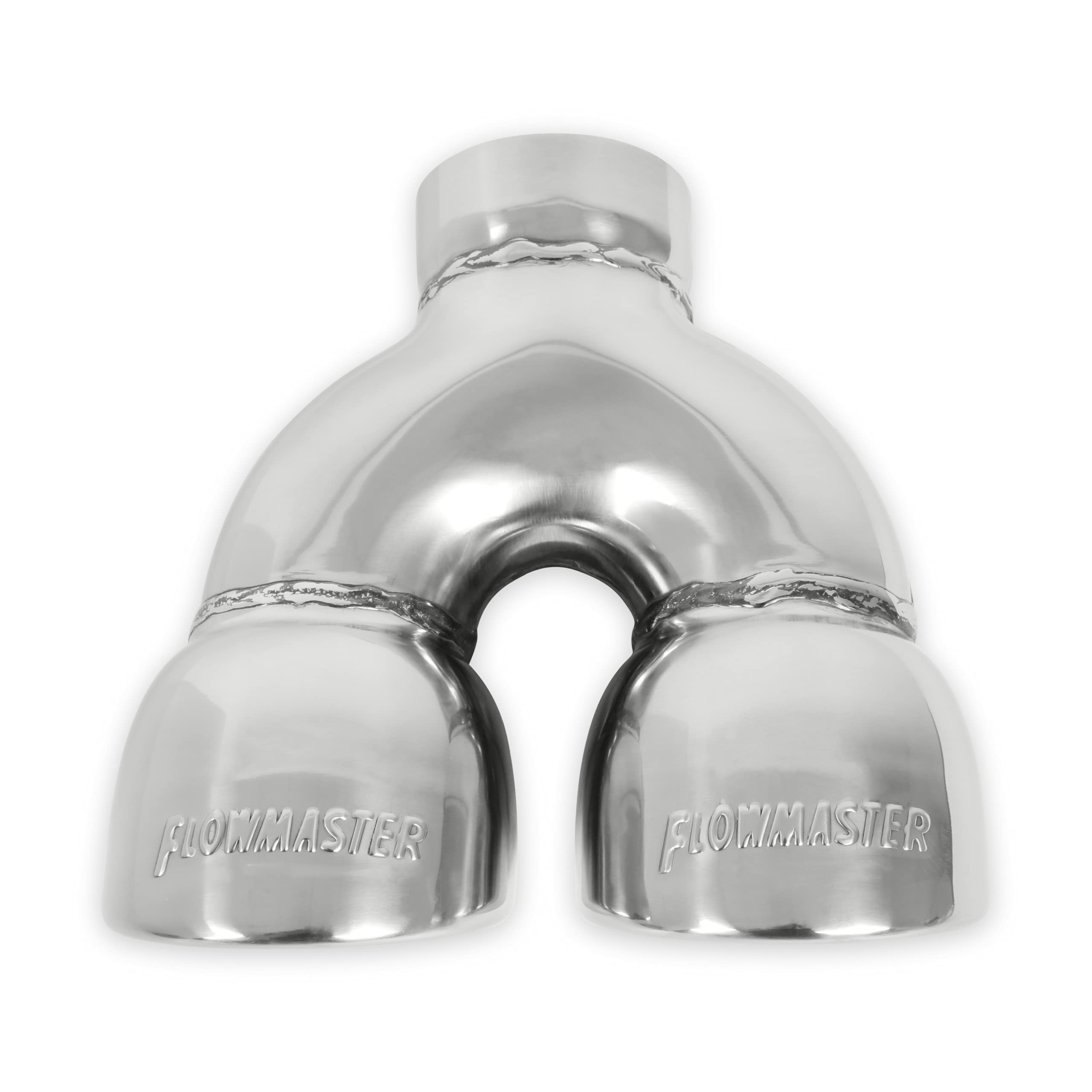 Flowmaster Exhaust Tip 15369 Dual 3.5 Inch Rolled Angle Cut Polished 304 Stainless Steel Fits 2.50 Inch Tubing Weld On