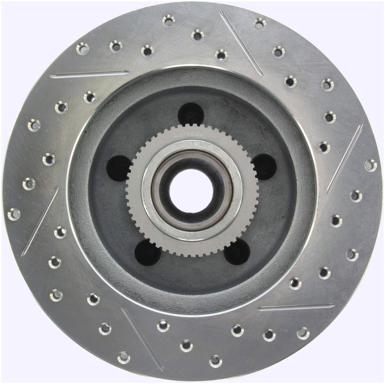 StopTech 227.66025R Brake Rotor Select Sport Drilled and Slotted; Front Right