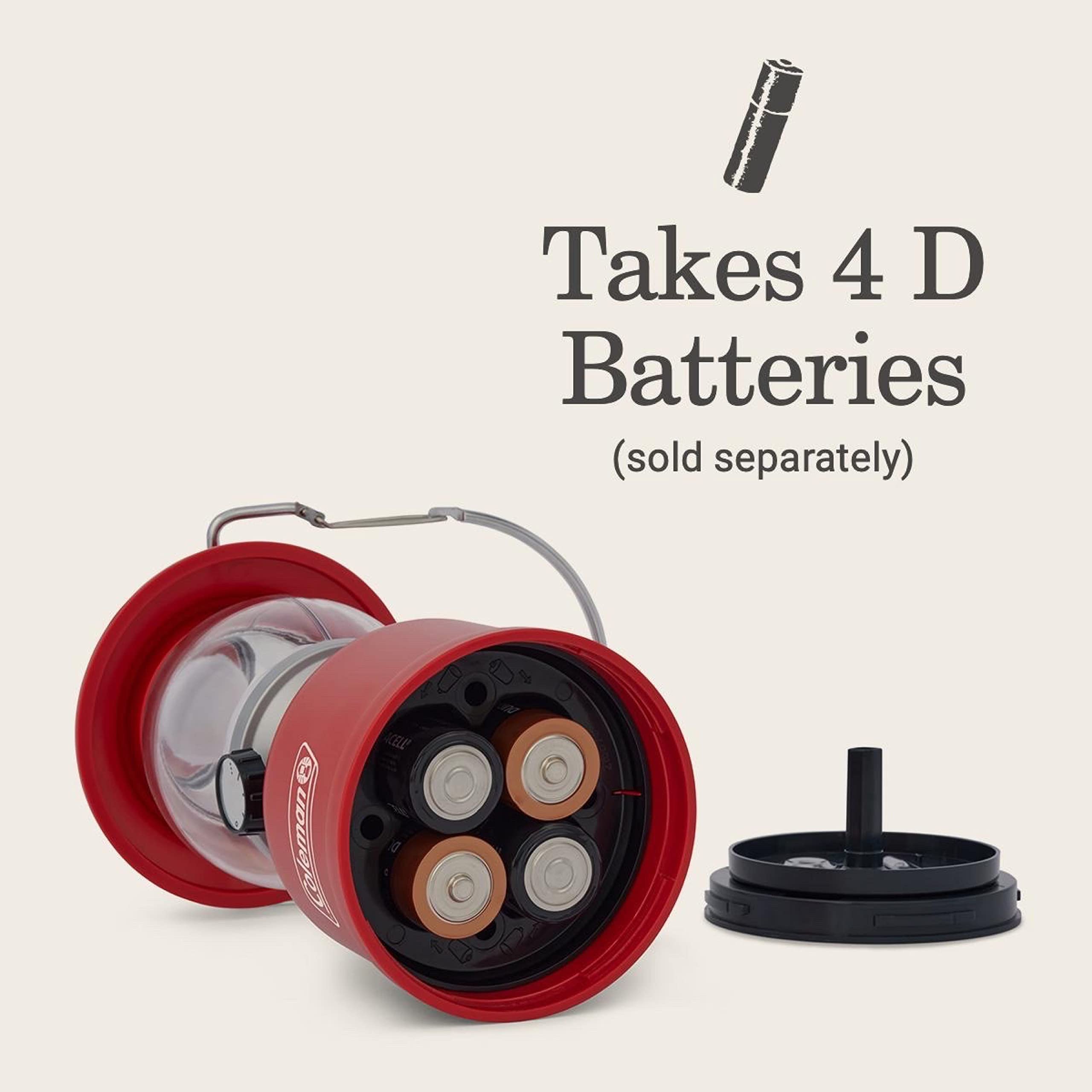 Coleman Classic LED Lantern Handheld 300L/500L with Durable & Water-Resistant Hanging Handle for Camping Emergencies & at-Home Usage