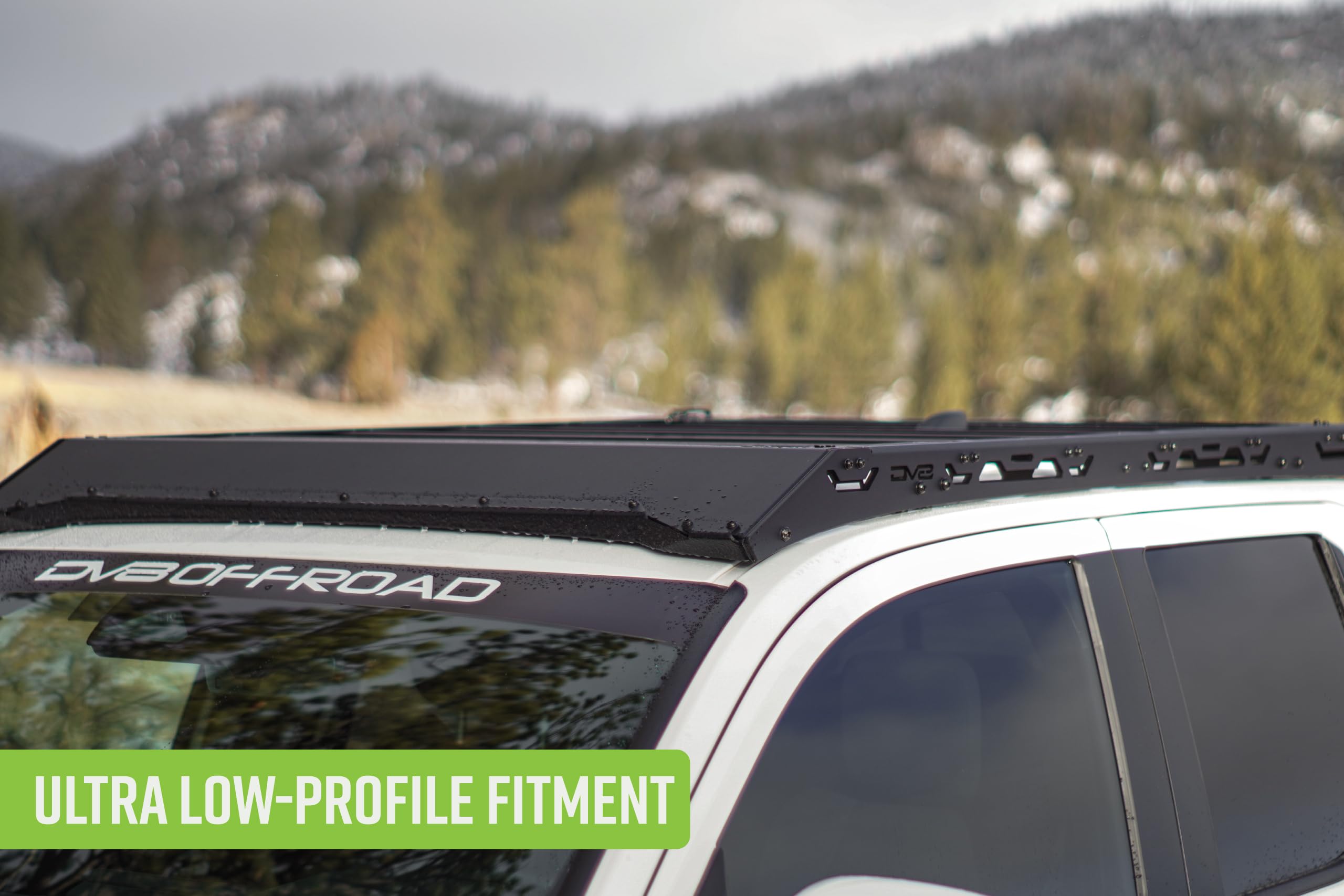 Offroad DV8 Roof Rack for 2024-2025 Toyota Tacoma Double Cab | Mounts Tents, Storage Boxes, Tools, & More | Ultra Low-Profile Fitment | Integrated Mounting Points for Accessories | Durable Aluminum