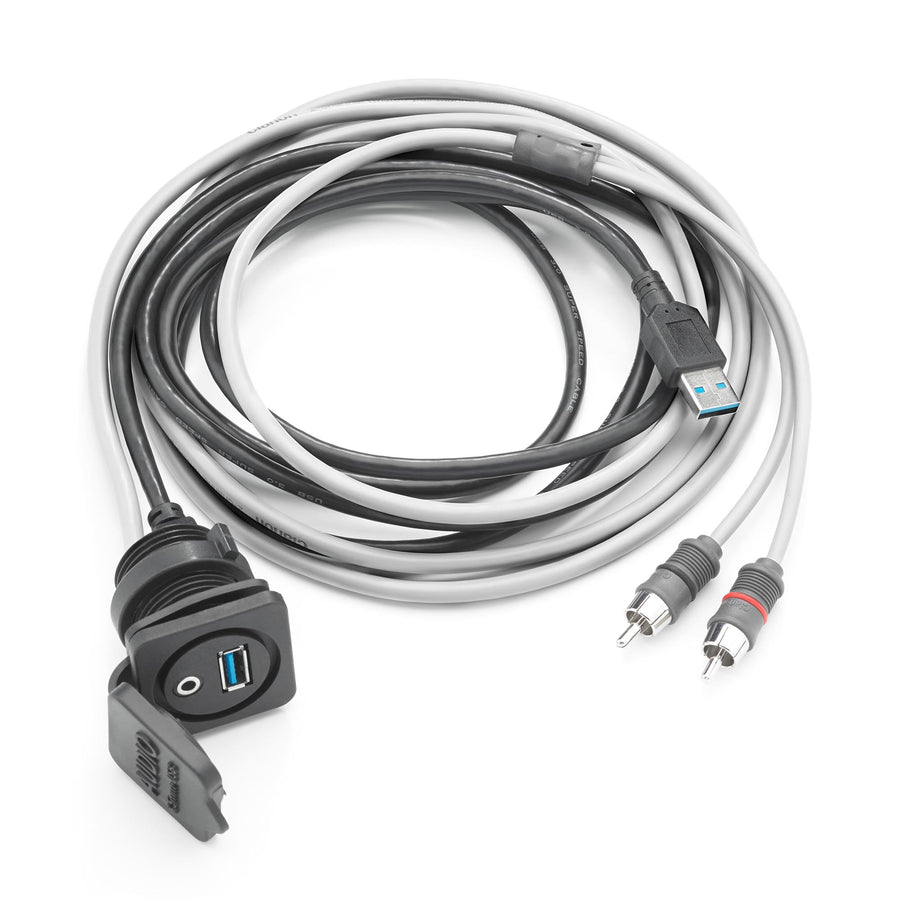 3.5mm Audio/USB Jack Clarion CMC-USB/3.5MM-PNL Panel Mounted