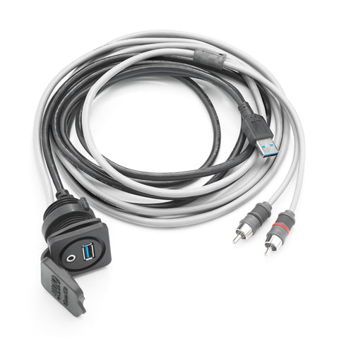 3.5mm Audio/USB Jack Clarion CMC-USB/3.5MM-PNL Panel Mounted