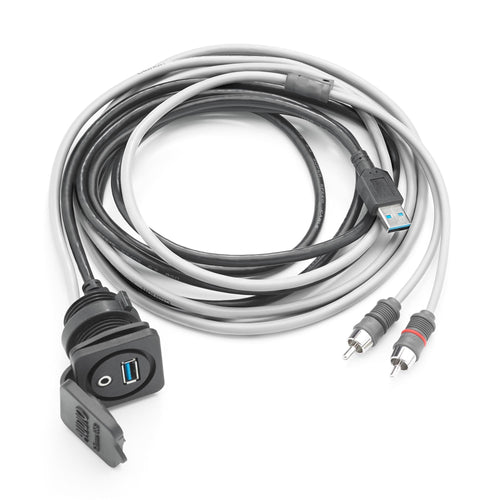 3.5mm Audio/USB Jack Clarion CMC-USB/3.5MM-PNL Panel Mounted