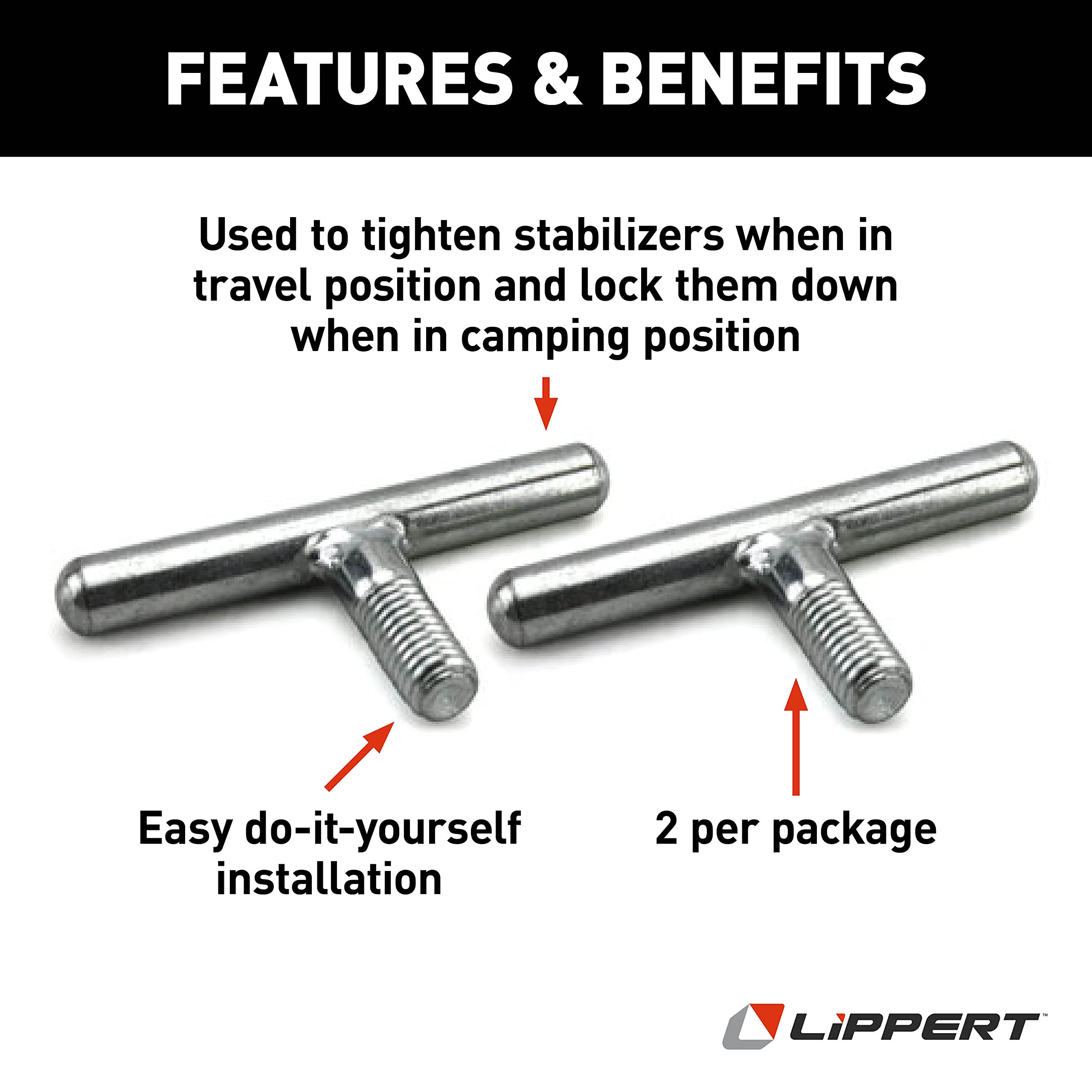 314594 T-Bolts - Lippert Components JT's Strong Arm Jack Stabilizer