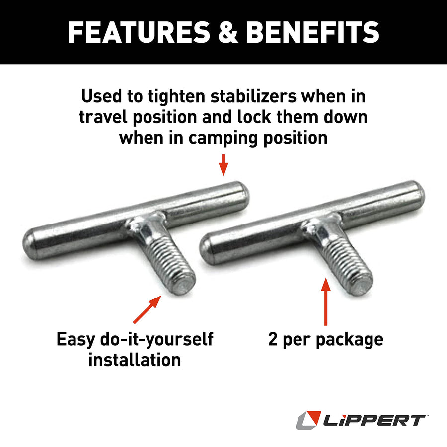 314594 T-Bolts - Lippert Components JT's Strong Arm Jack Stabilizer