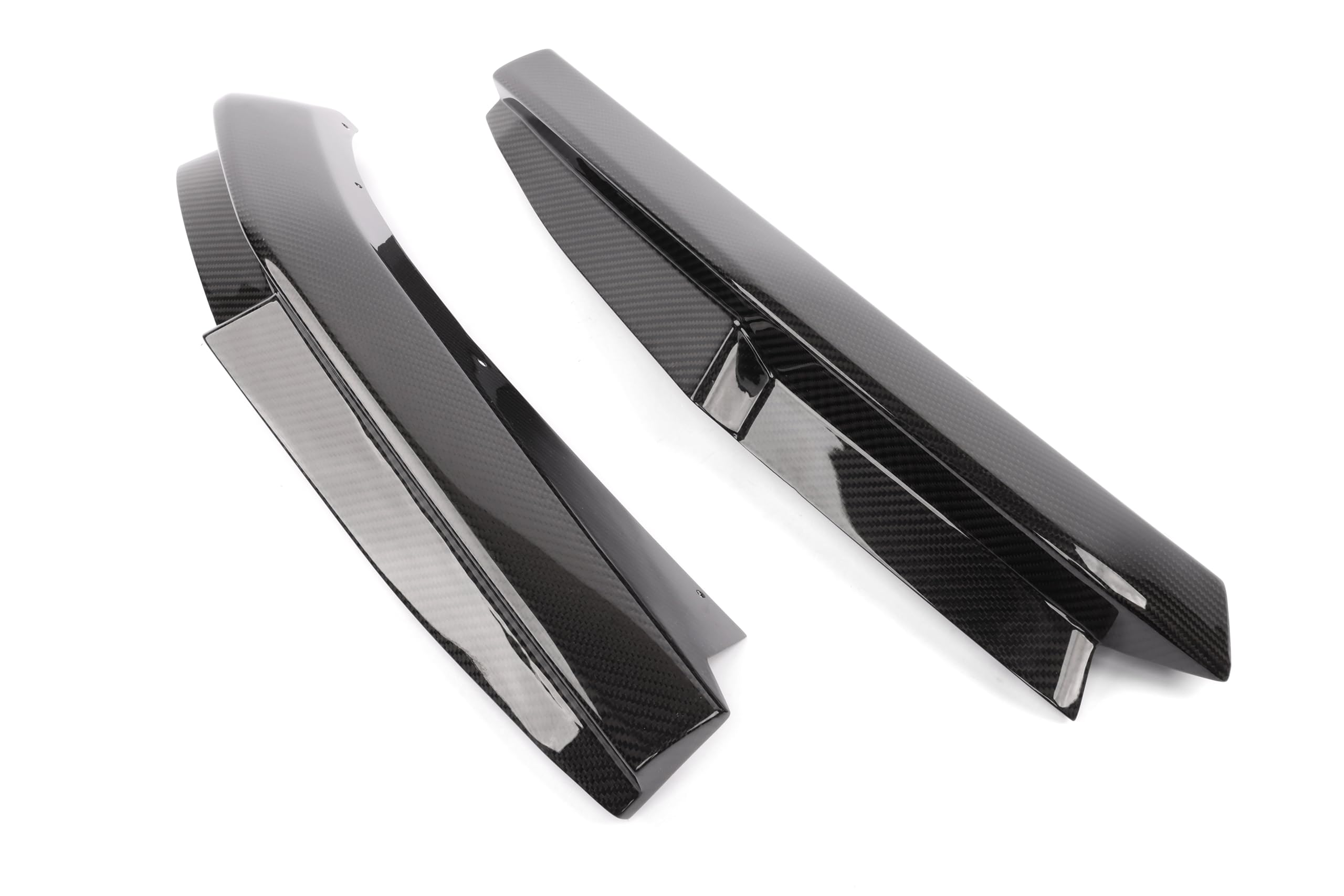 Dinan Rear Side Splitters D980-0050 - Gloss Twill Carbon Fiber - Pair