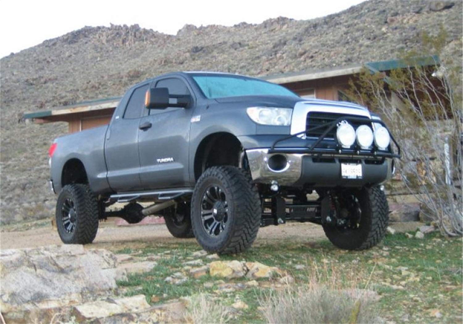 PreRunner N-Fab Light Mount With Tabs | Gloss Black | T073LH | Fits 2007-2013 Toyota Tundra