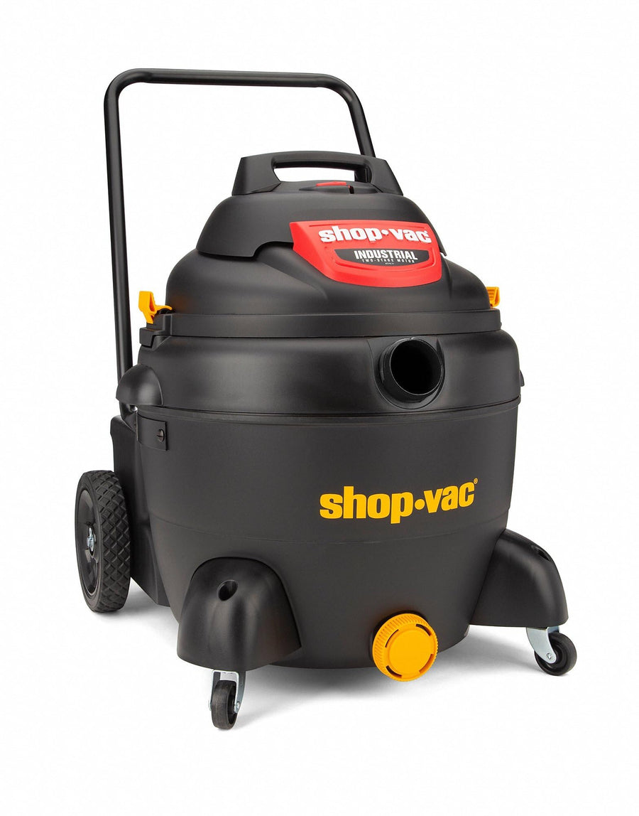 16 Gallon Shop-Vac 9593406 Two-Stage Industrial Wet/Dry Vac, 3.0 Peak HP, 1.5 Inch Diameter x 12 Ft Hose, Onboard Storage & Blower Feature