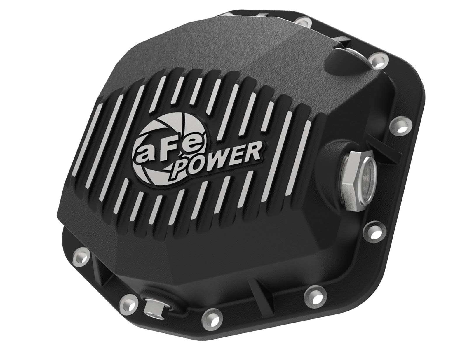 aFe POWER Rear Differential Cover Pro Series Black w/Machined Fins - #46-71170B - Ford Ranger 19-23 L4-2.3L (t) (Dana M220)