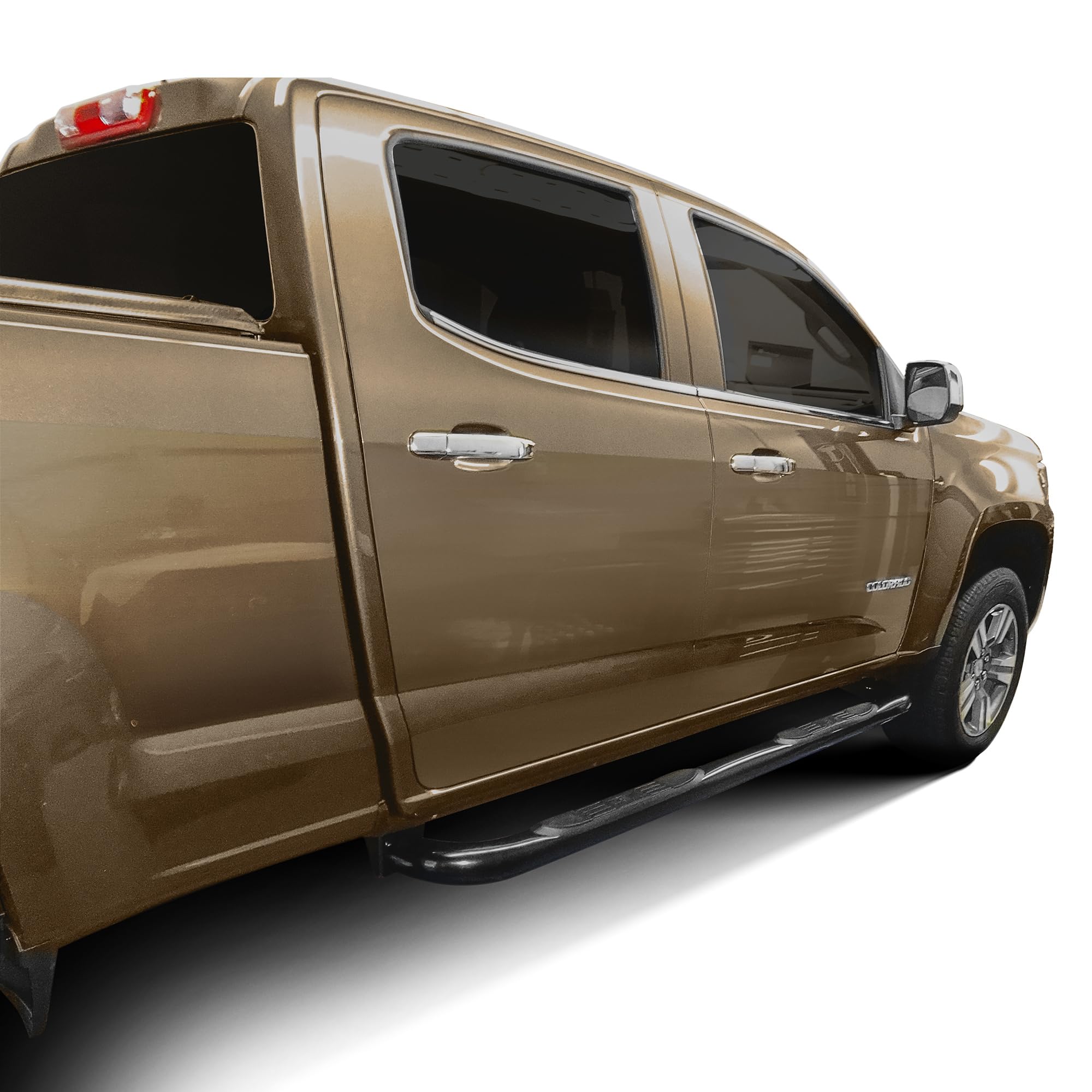 Westin E-Series 23-4005 3 Round Nerf Bars fits 2015-2022 Colorado Canyon Extended Cab Black Pair