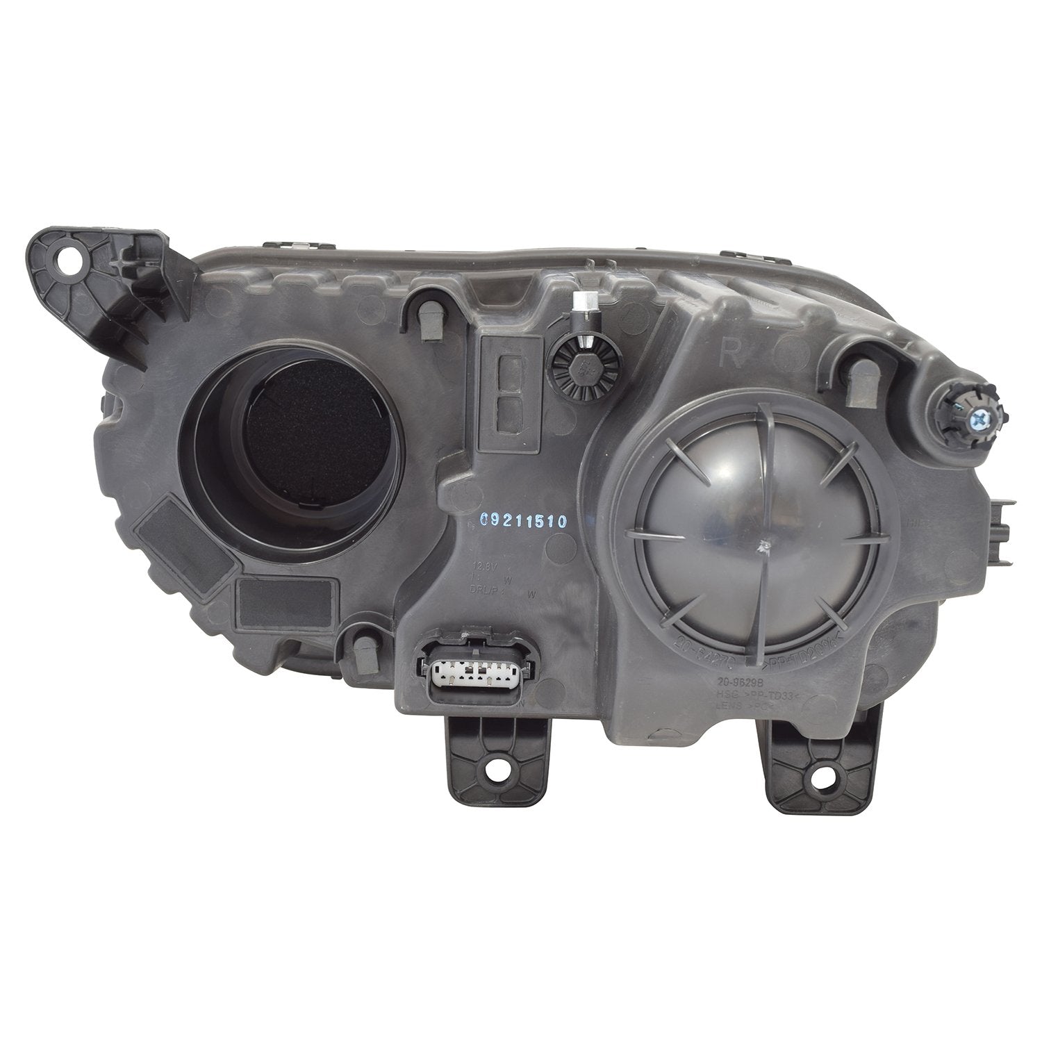 Right TYC Headlight Assembly Compatible with 2015-2021 Dodge Challenger