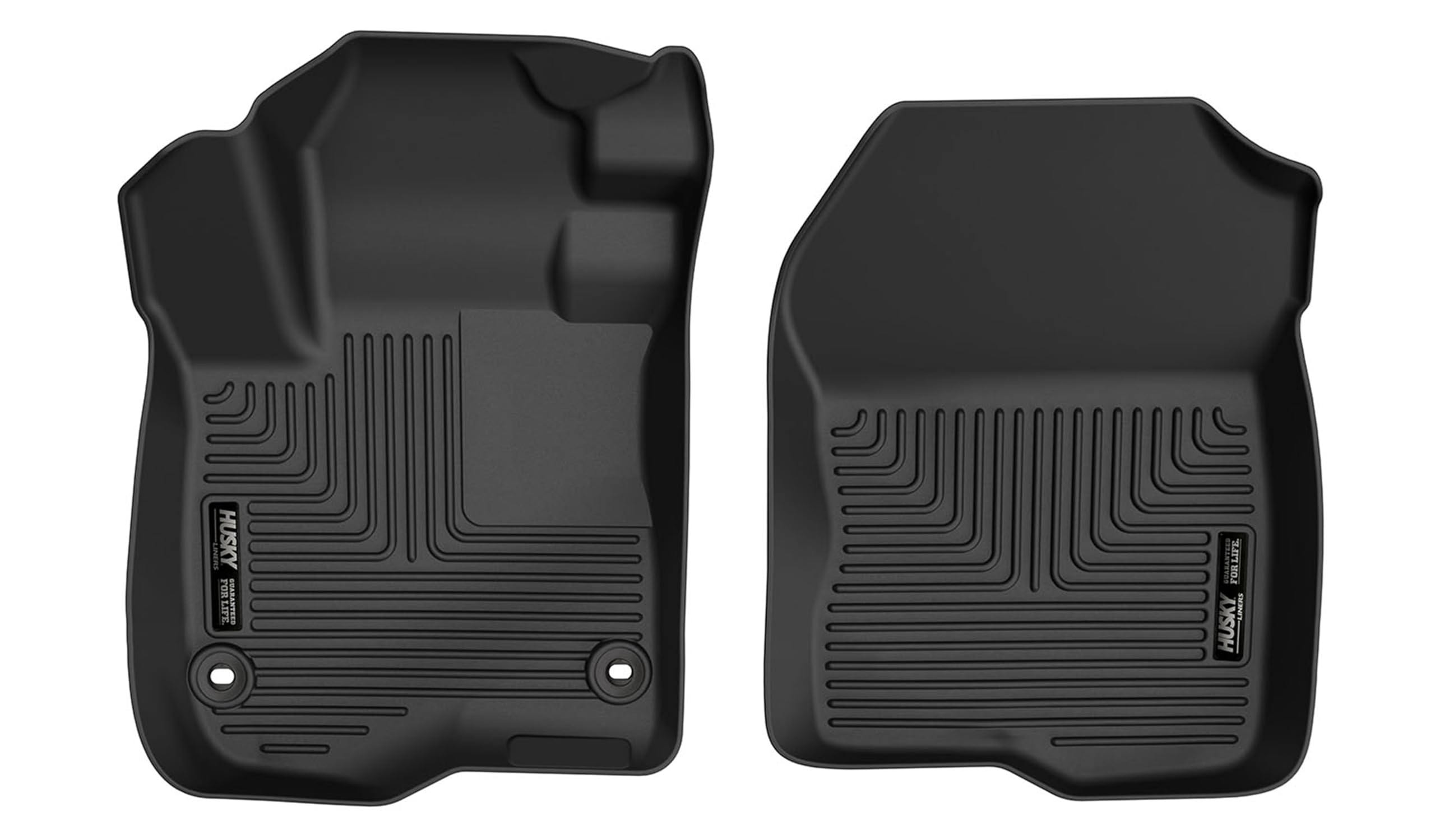 Weatherbeater Husky Liners Floor Mats | Fits 2023-2025 Honda CR-V, Includes Hybrid | Front Row, 2-pc Black - 17281