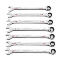 7 Pc. GEARWRENCH 120XP Universal Spline XL Ratcheting Combination Wrench Set, SAE - 86452