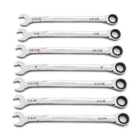7 Pc. GEARWRENCH 120XP Universal Spline XL Ratcheting Combination Wrench Set, SAE - 86452