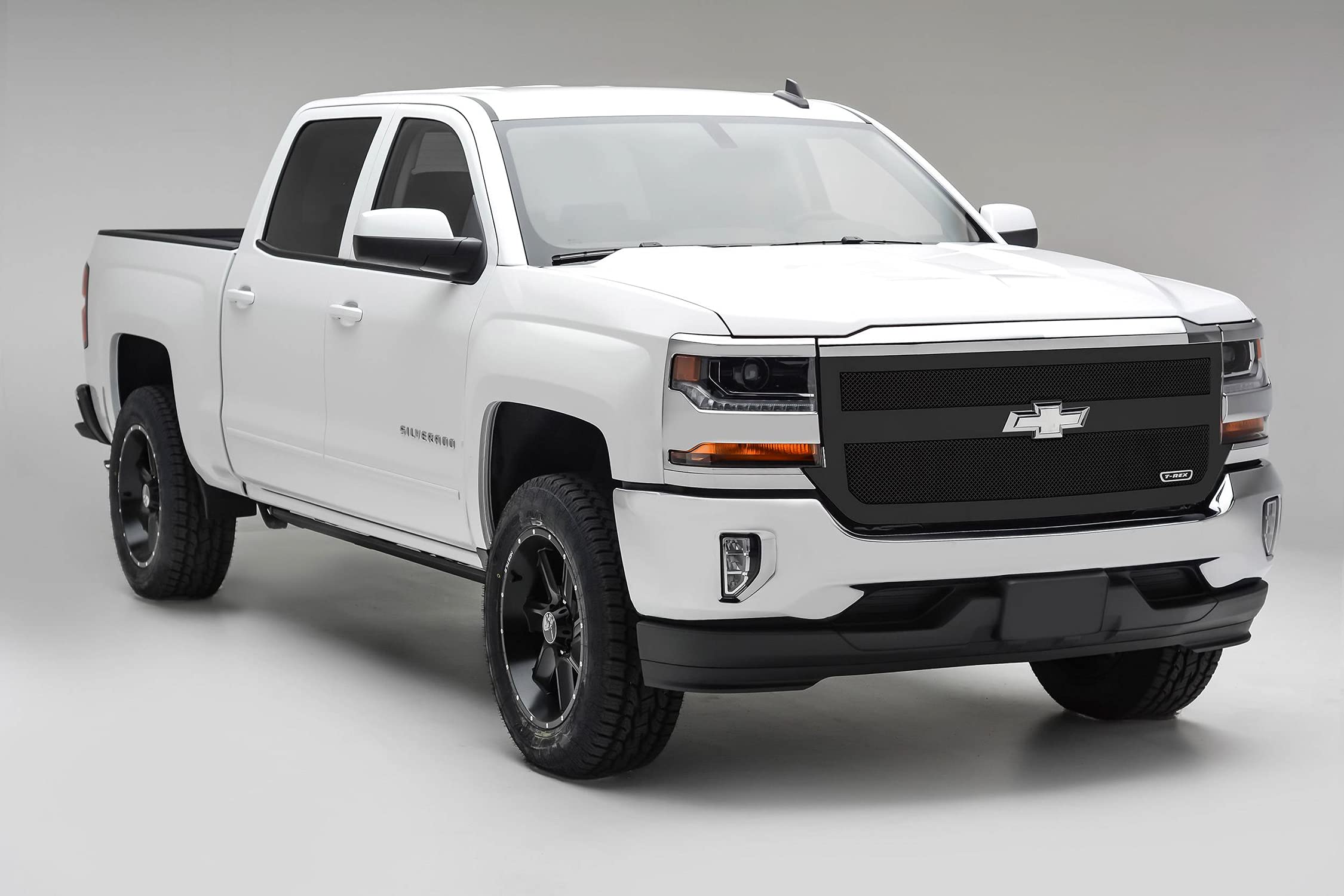 2016-2018 Silverado 1500 T-Rex Grilles Upper Class Series Main Grille, Black, 1 Pc, Replacement, 1 Bar Design - PN #51131