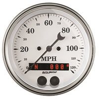 Auto Meter 3-3/8" 120 MPH GPS Speedometer Gauge Old TYME (1649)