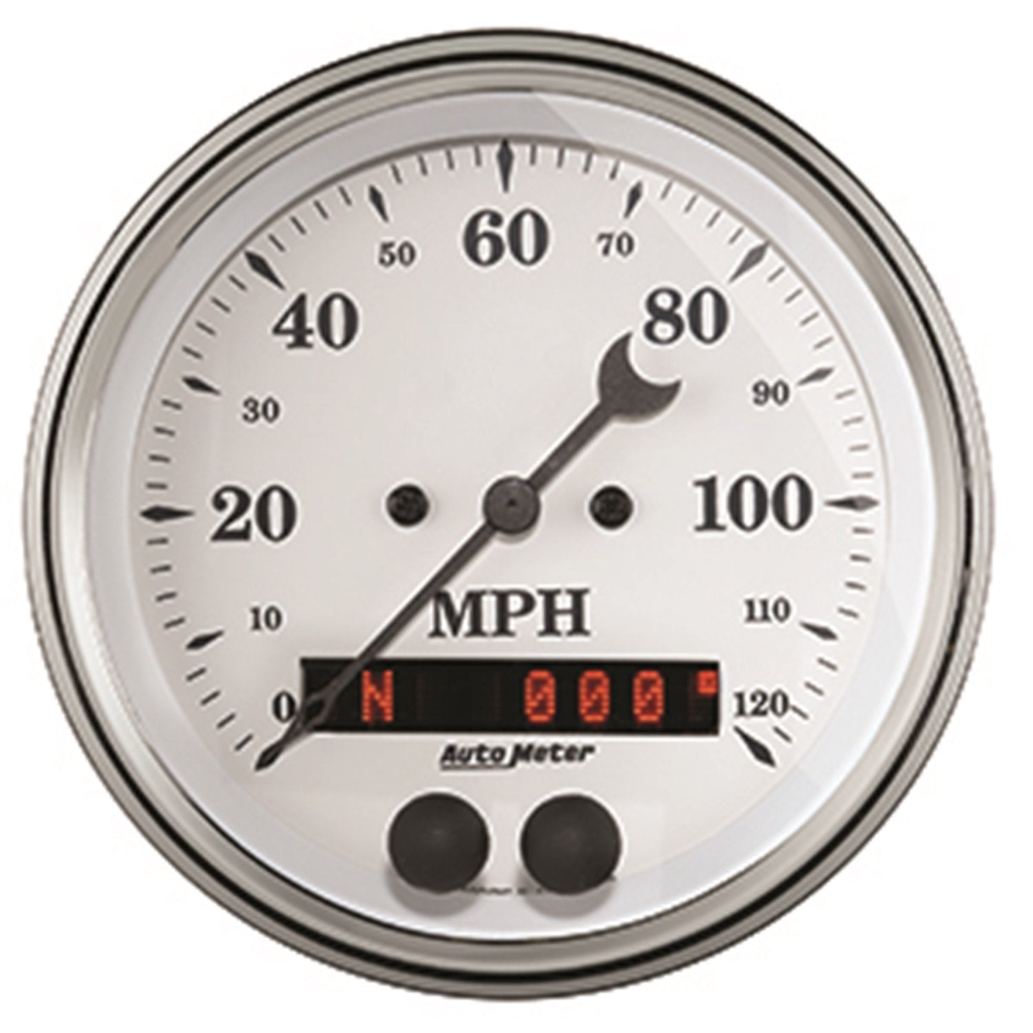 Auto Meter 3-3/8" 120 MPH GPS Speedometer Gauge Old TYME (1649)