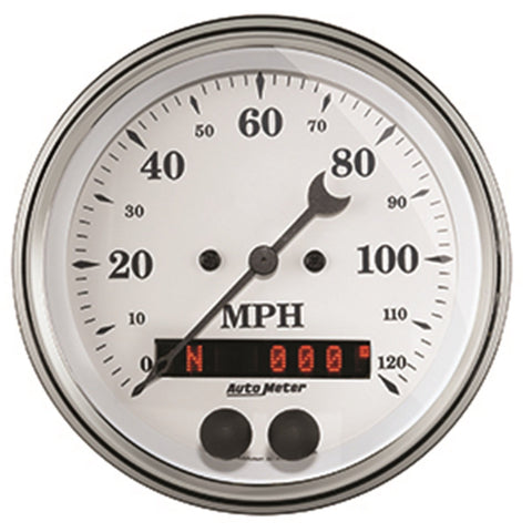 Auto Meter 3-3/8" 120 MPH GPS Speedometer Gauge Old TYME (1649)