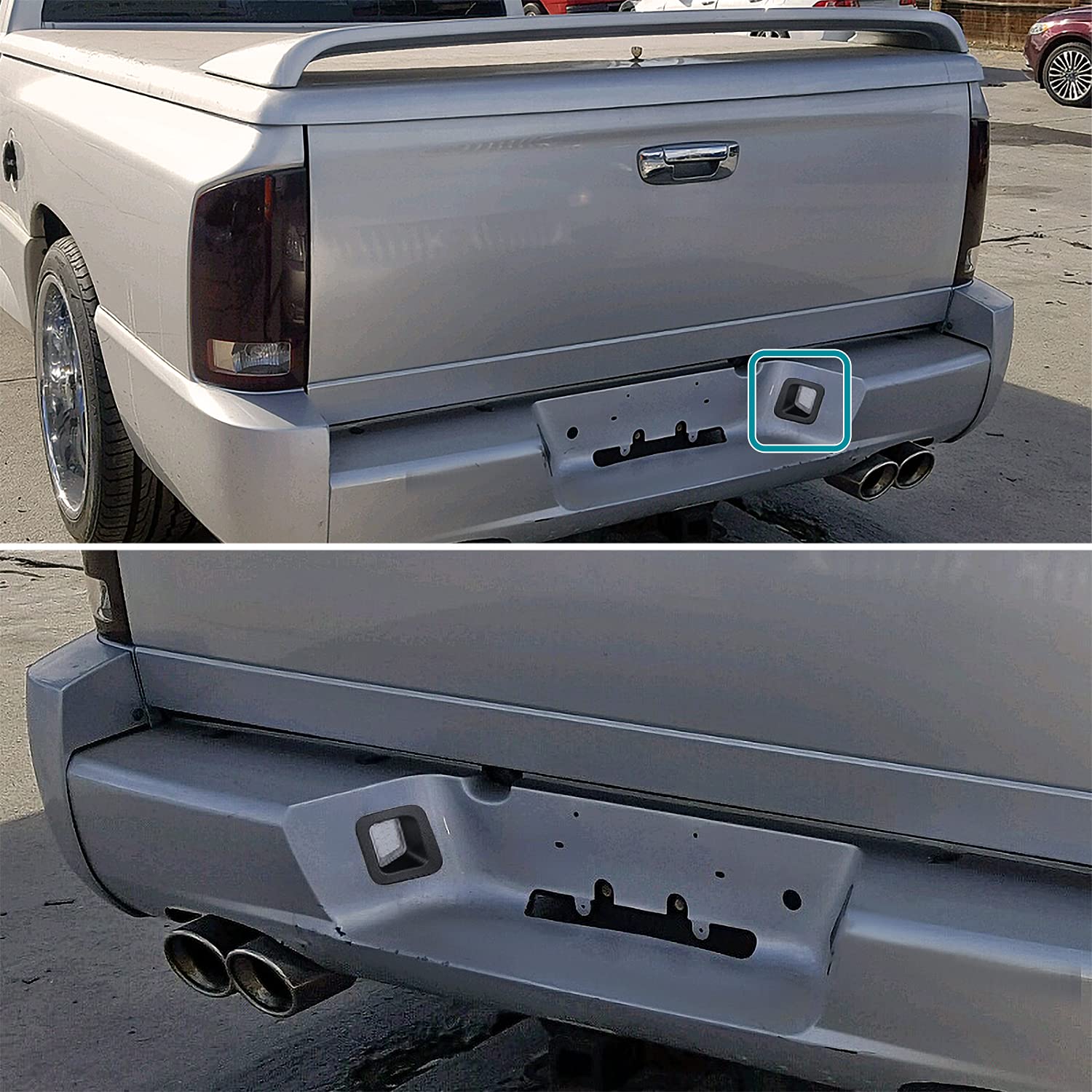 Spec-D Tuning Rear Clear License Plate LED Lights Lamps Compatible with Dodge Ram 1500 2500 3500 2003-2018, 2019 Classic