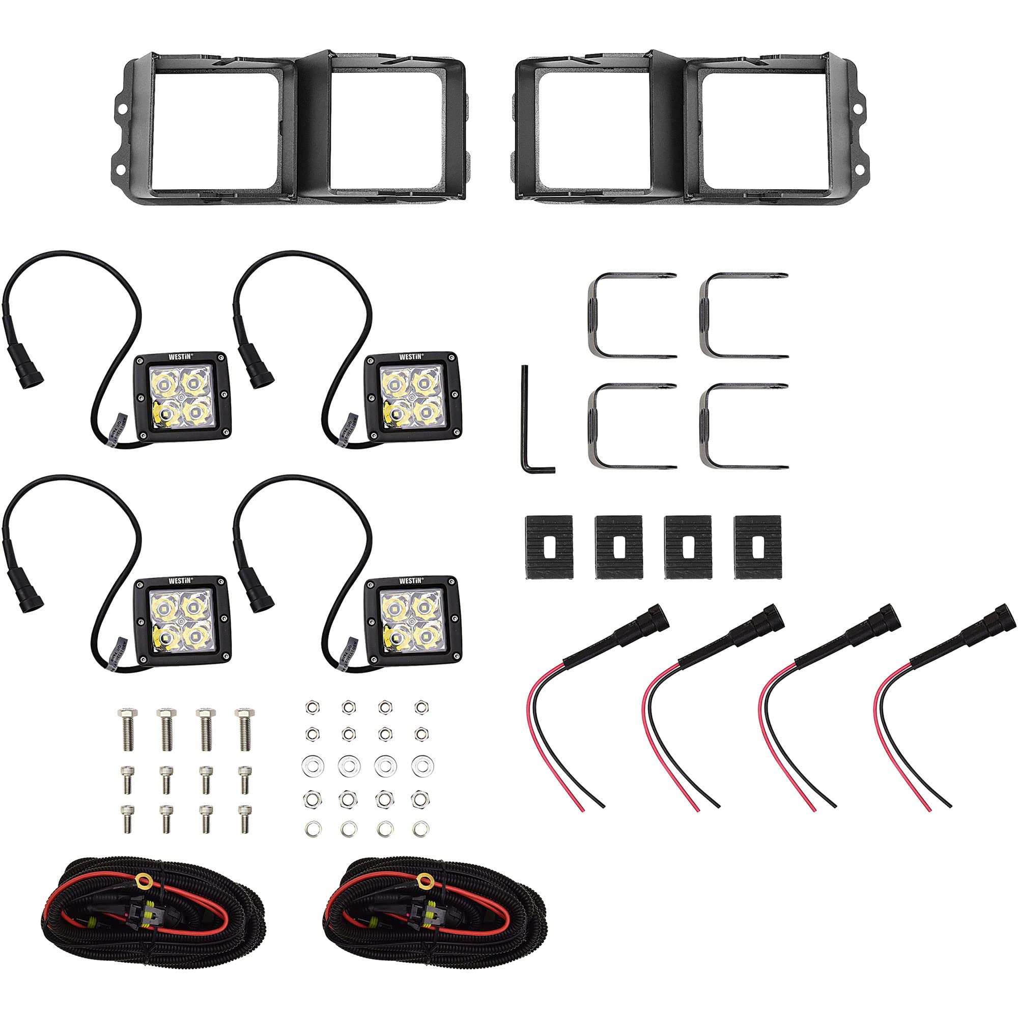58-9915 Westin Outlaw/Pro-Mod Bumper Light Kit Square LED Light
