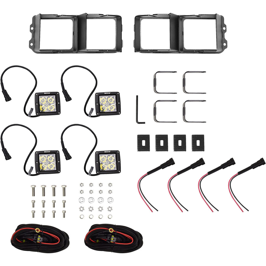 58-9915 Westin Outlaw/Pro-Mod Bumper Light Kit Square LED Light