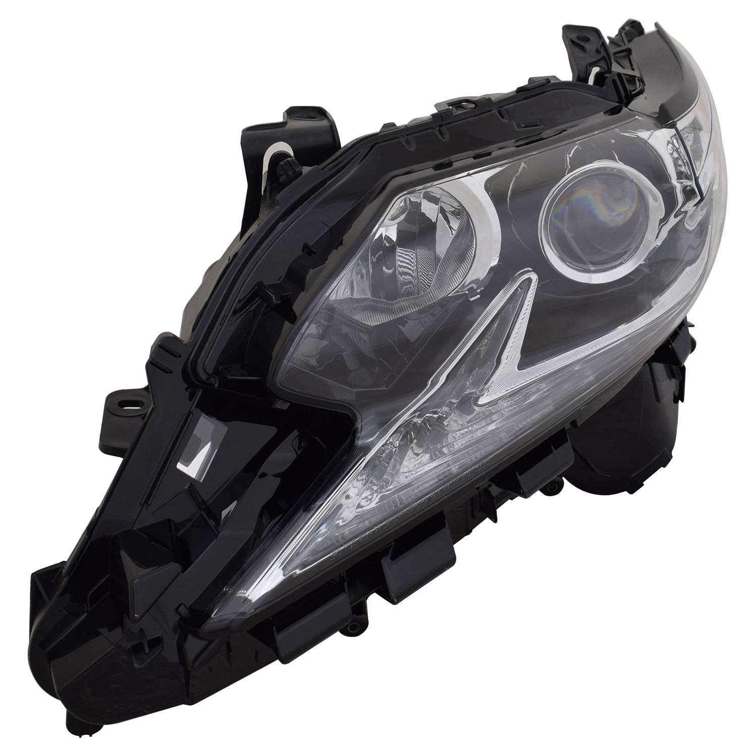 Left TYC Headlight Assembly Compatible with 2016-2018 Lexus ES350