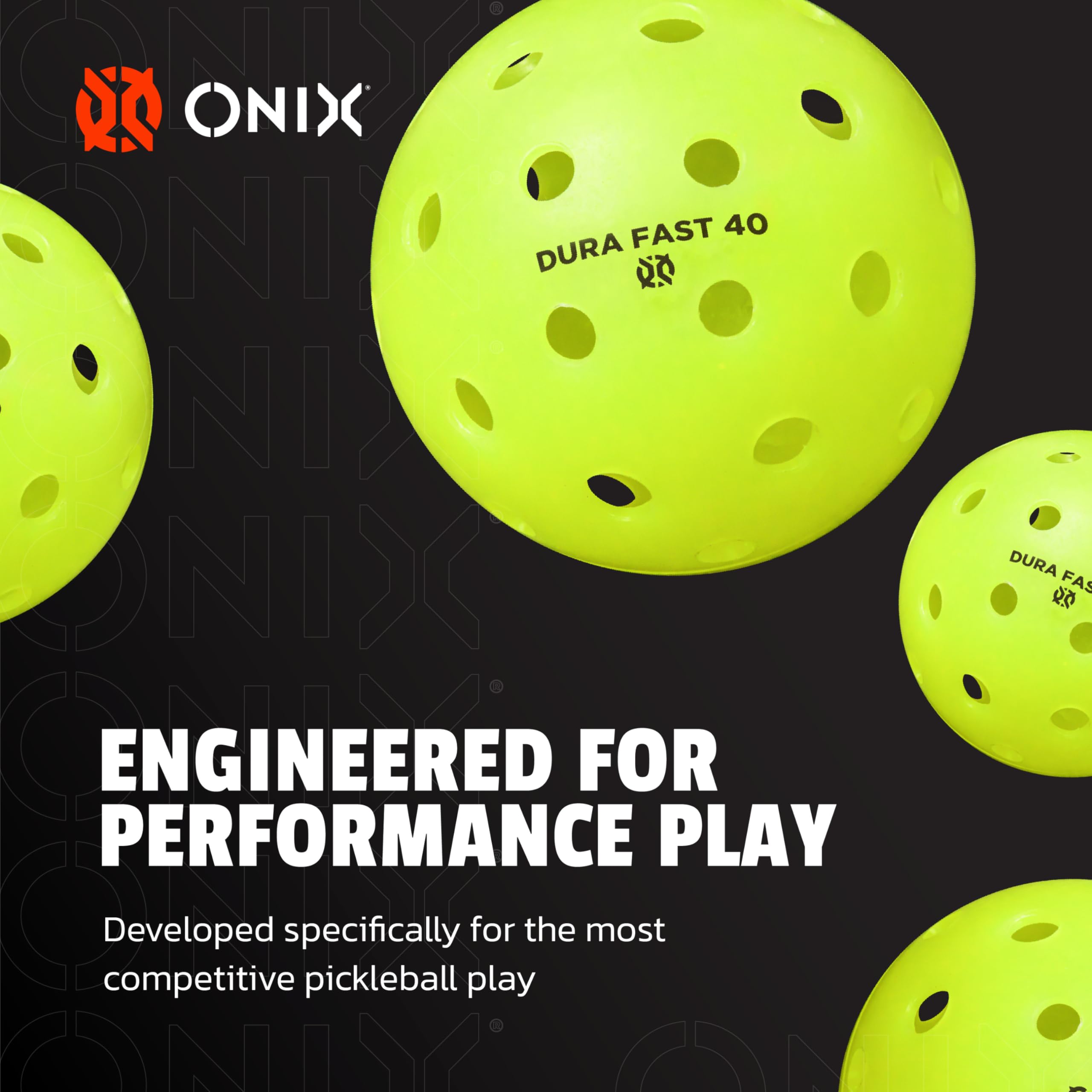 Onix DURA Fast 40 Outdoor Pickleballs – Neon