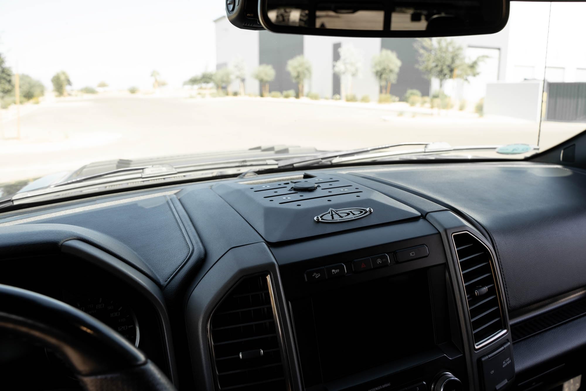 Digital Device Dash Mount Addictive Desert Designs for The 2015-2020 Ford F-150 & Ford F-150 Raptor | Perfect for Mounting Smartphones, GPS, Radio, Tablet, & Other Devices | Made in The USA