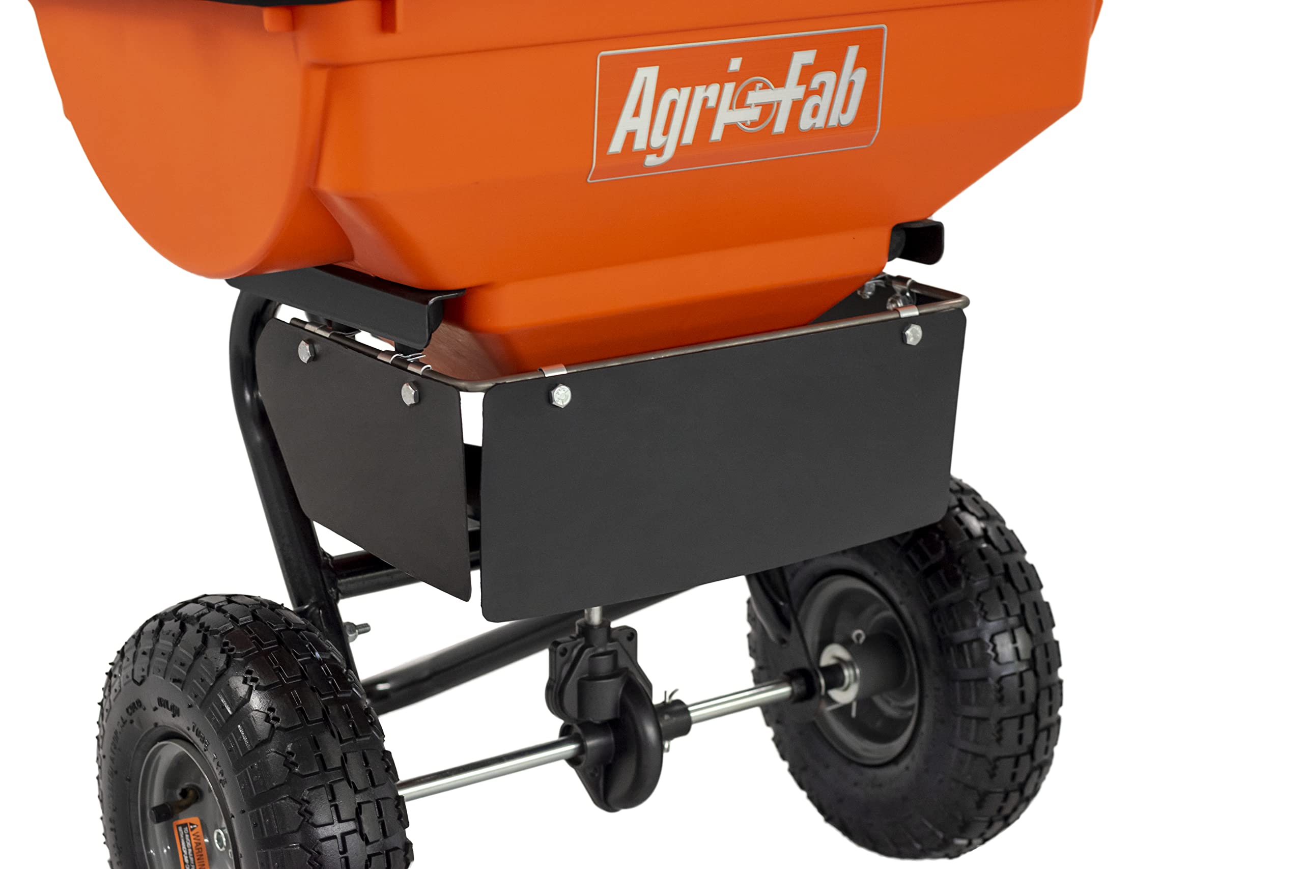 Agri-Fab 45-0575, Push Ice Melt Broadcast Spreader 85lb Capacity, Approximately Coverage of ¼ Acre (14,000 sq. ft.), 10-Ft Spread Width, Direct Rod Control, Includes Grate and Built in Deflector