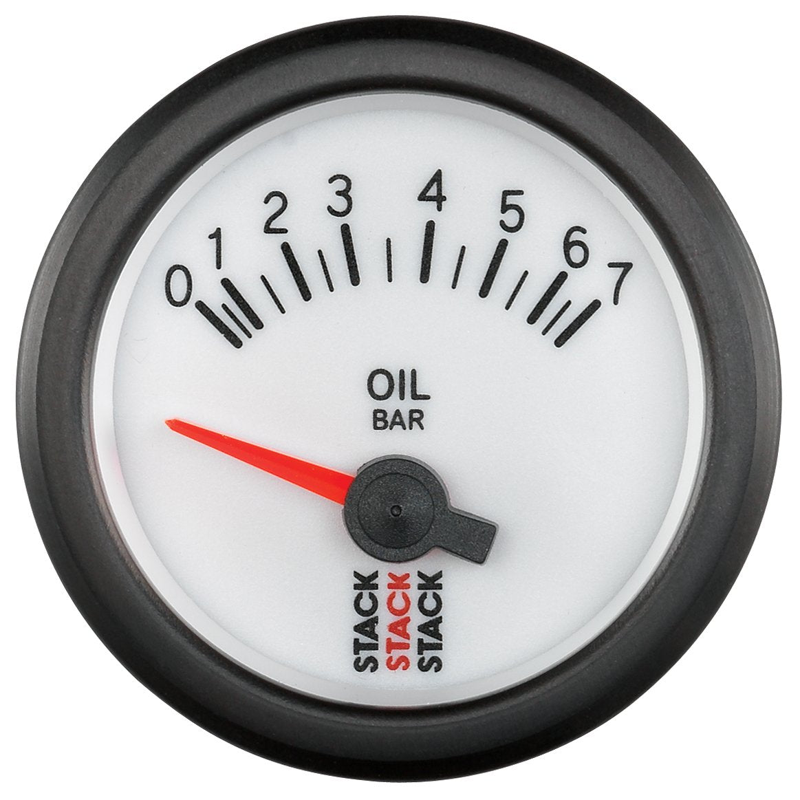 52mm Stack ST3251 White M10 Male 0-7 Bar Electric Oil Pressure Gauge
