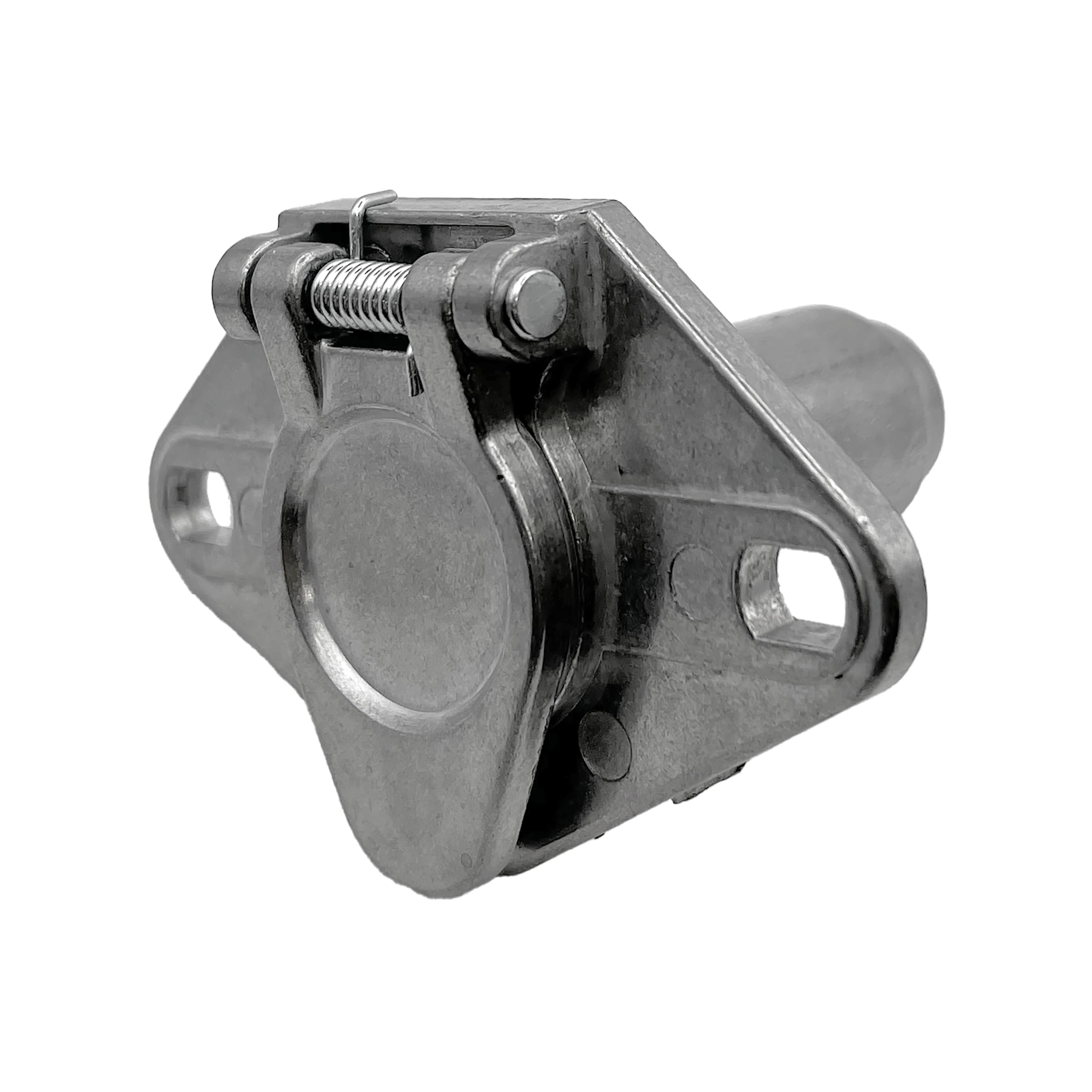 6-Way Socket RV Designer TC533, Die Cast Metal Zinc Alloy w/Concealed Terminals, Trailer Connector