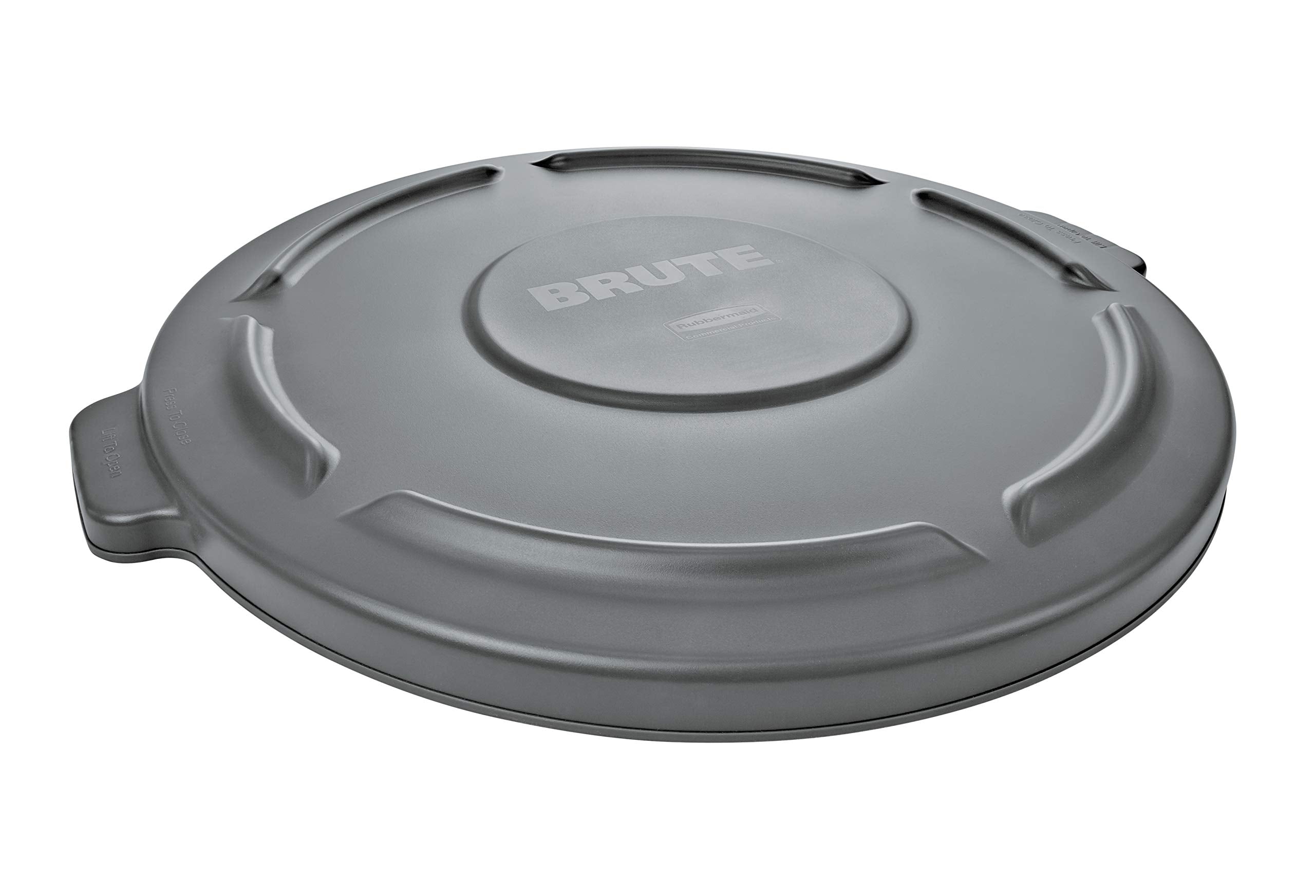 Rubbermaid BRUTE Commercial Products Trash Can Dome Lid Gray 32-Gallon Compatible with the Heavy Duty Rubbermaid 32 Gallon Garbage Bins