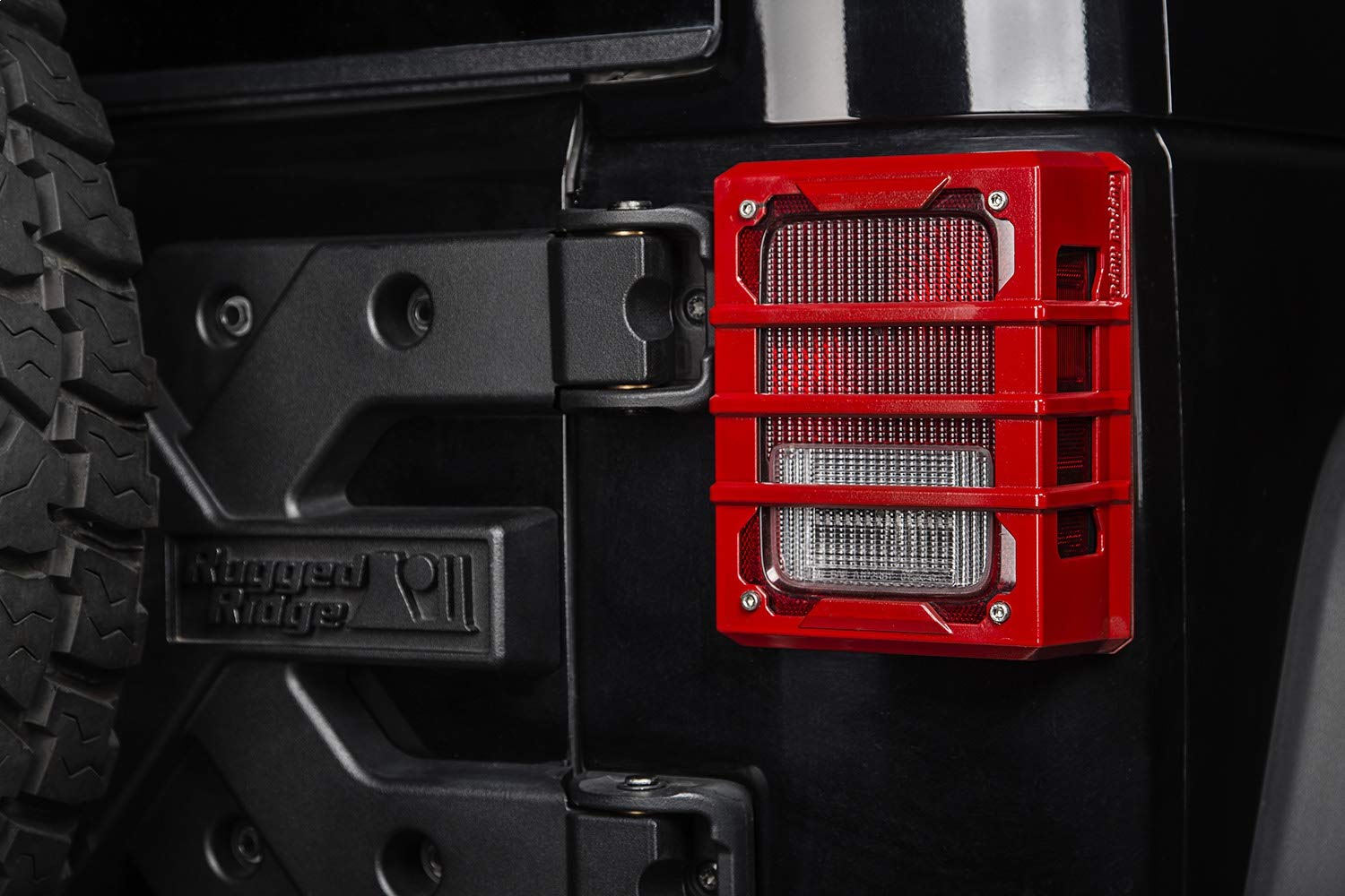 Elite Guard Kit, Tail Light, Red | Rugged Ridge | 11226.06 | Fits 2007-2018 Jeep Wrangler JK