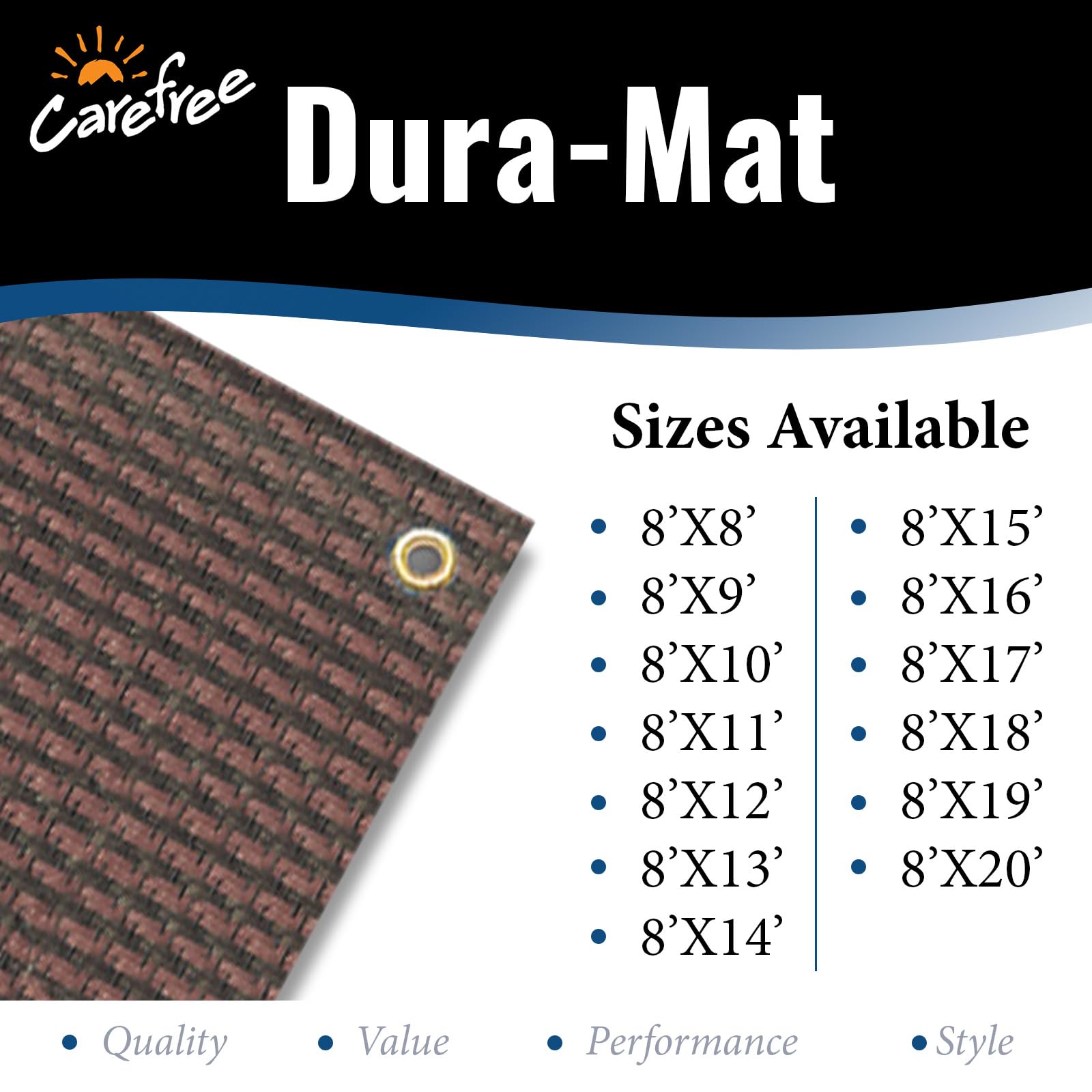 Dura-Mat Carefree 181075 Bordeaux 8' x 10'