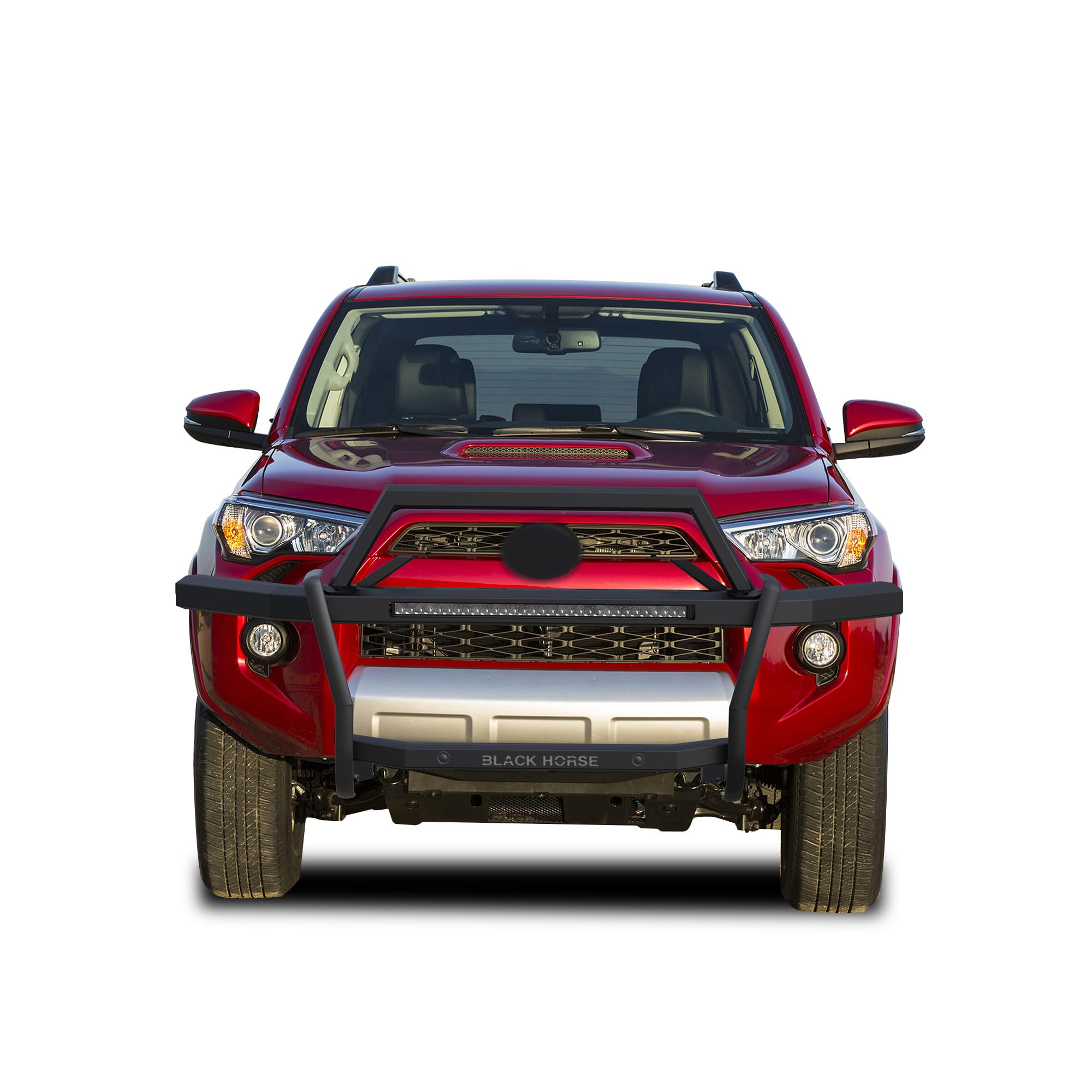 Rambler Black Horse Grille Guard Kit Modular Black Compatible with 2010-2024 Toyota 4Runner-RAGT20-K1