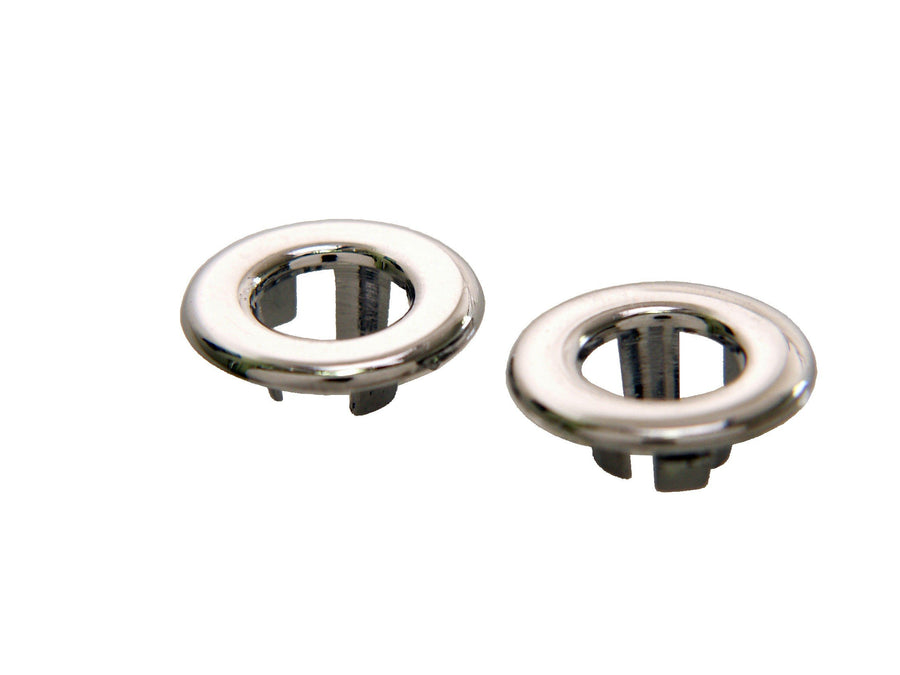 1965-1973 Scott Drake C5DZ-6221999-C Chrome Door Lock Knob Grommets Pair