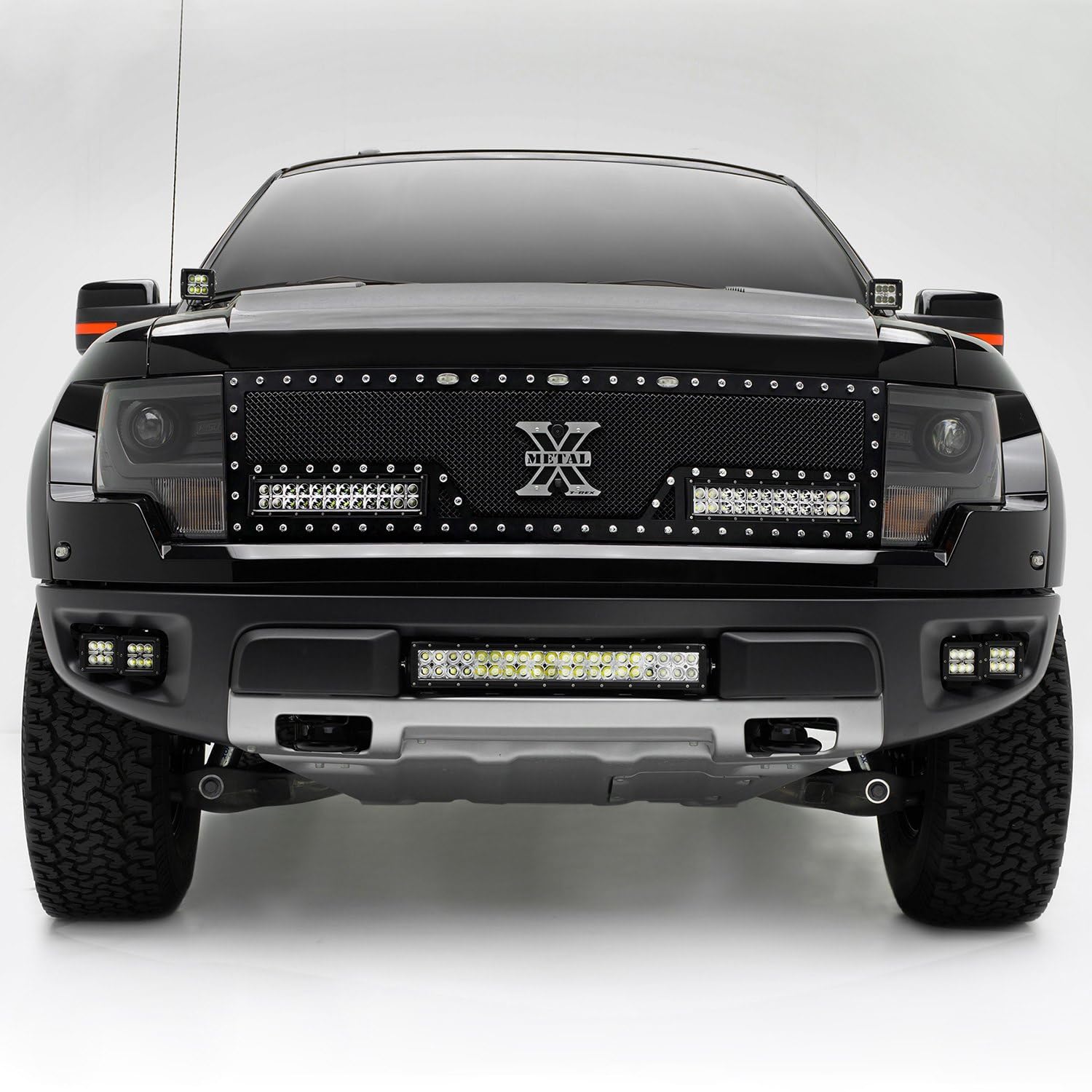 ZROADZ FORD F150-RAPTOR 2010-2014 Z325661-KIT Black Front Bumper LED Light Bar Kit